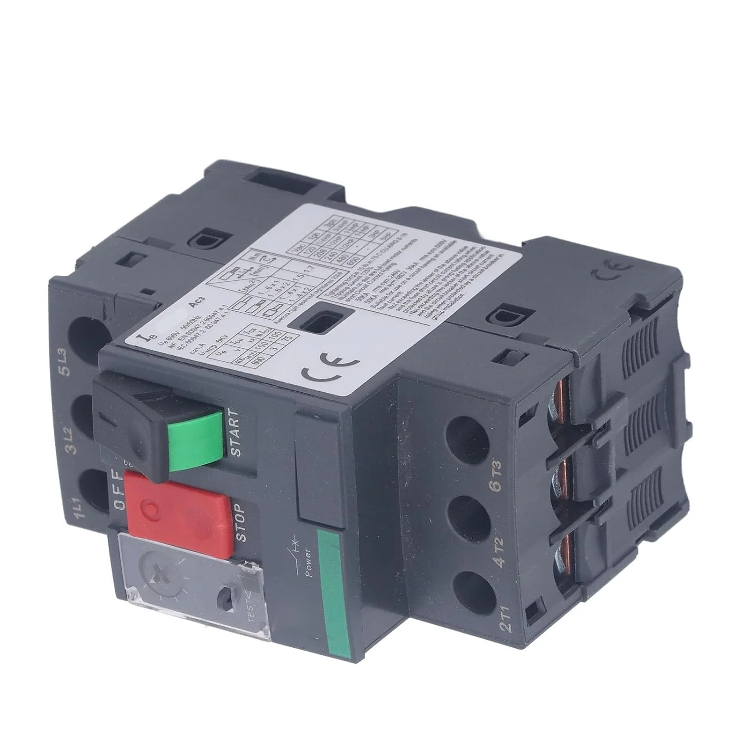 کلید محافظ موتور نصب ریلی 35 میلی متری نوع حرارتی مغناطیسی سوئیچ موتور AC 690V (GV2-ME07 1.6-2.5A) کلید محافظ موتور نصب ریلی 35 میلی متری نوع حرارتی مغناطیسی سوئیچ موتور AC 690V (GV2-ME07 1.6-2.5A)