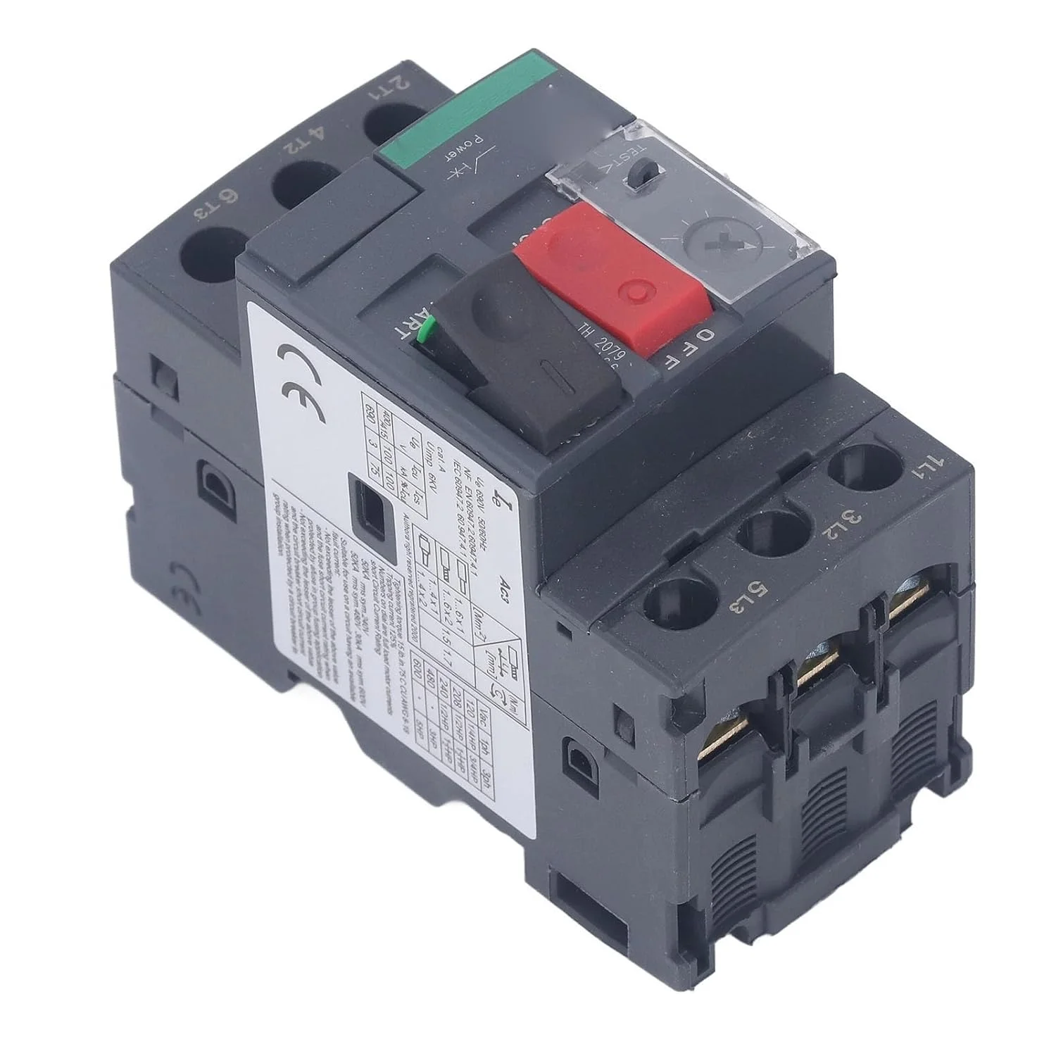 کلید محافظ موتور با نصب ریلی 35 میلیمتری، نوع حرارتی مغناطیسی، سوئیچ موتور AC 690V (GV2-ME07 1.6-2.5A) کلید محافظ موتور با نصب ریلی 35 میلیمتری، نوع حرارتی مغناطیسی، سوئیچ موتور AC 690V (GV2-ME07 1.6-2.5A)