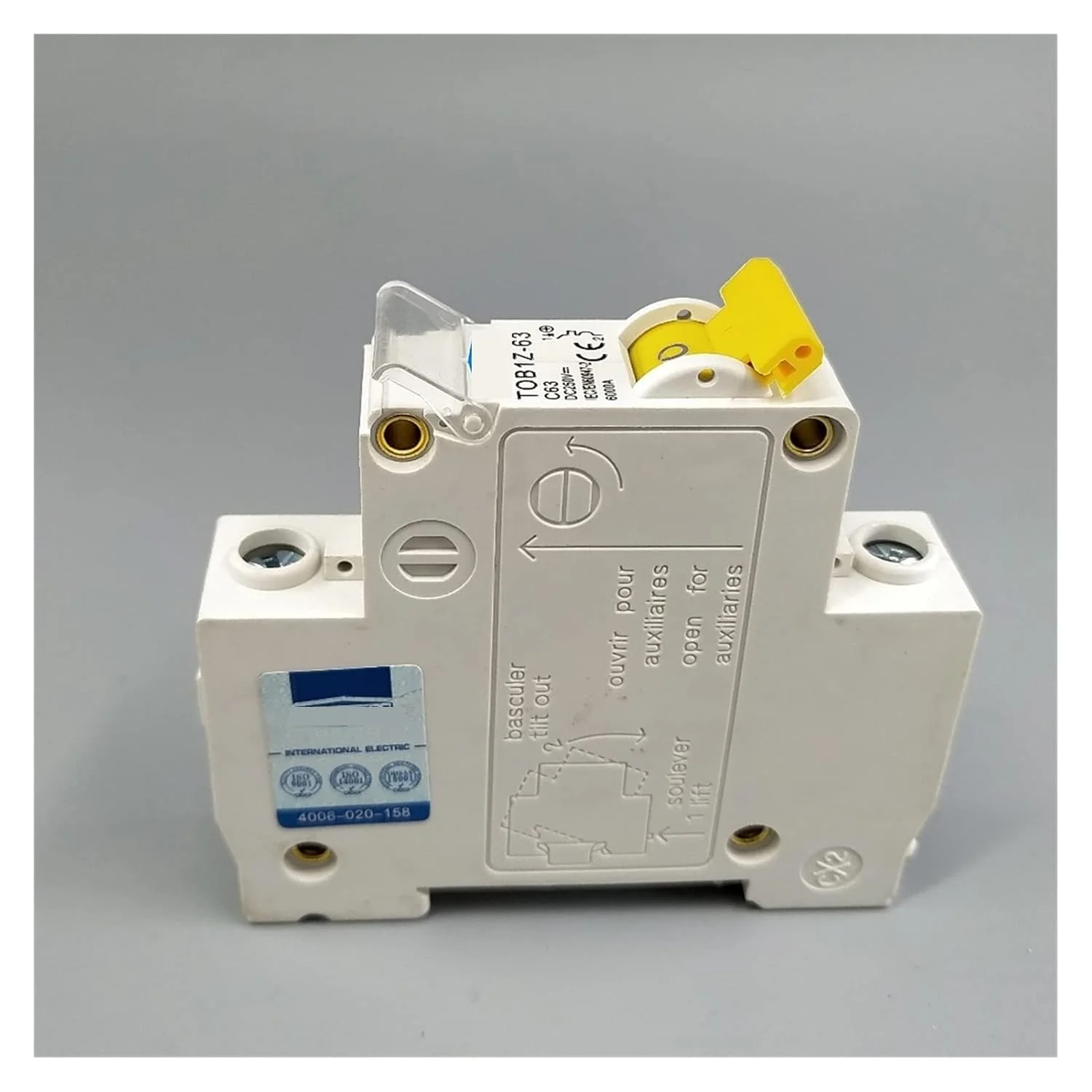 فیوز مینیاتوری تک پل DC 250V ShoFbi مدل TOBIZ-63 با منحنی C، فیوز جریان مستقیم برای محافظت از نشتی زمین PV (سایز: 1P 50A) فیوز مینیاتوری تک پل DC 250V ShoFbi مدل TOBIZ-63 با منحنی C، فیوز جریان مستقیم برای محافظت از نشتی زمین PV (سایز: 1P 50A)