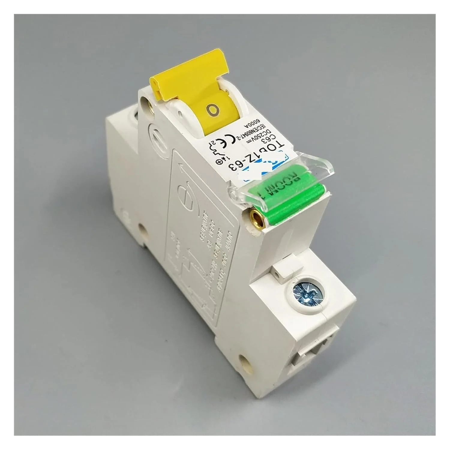 فیوز مینیاتوری تک پل DC 250V ShoFbi مدل TOBIZ-63 با منحنی C، فیوز جریان مستقیم برای محافظت از نشتی زمین PV (سایز: 1P 50A) فیوز مینیاتوری تک پل DC 250V ShoFbi مدل TOBIZ-63 با منحنی C، فیوز جریان مستقیم برای محافظت از نشتی زمین PV (سایز: 1P 50A)