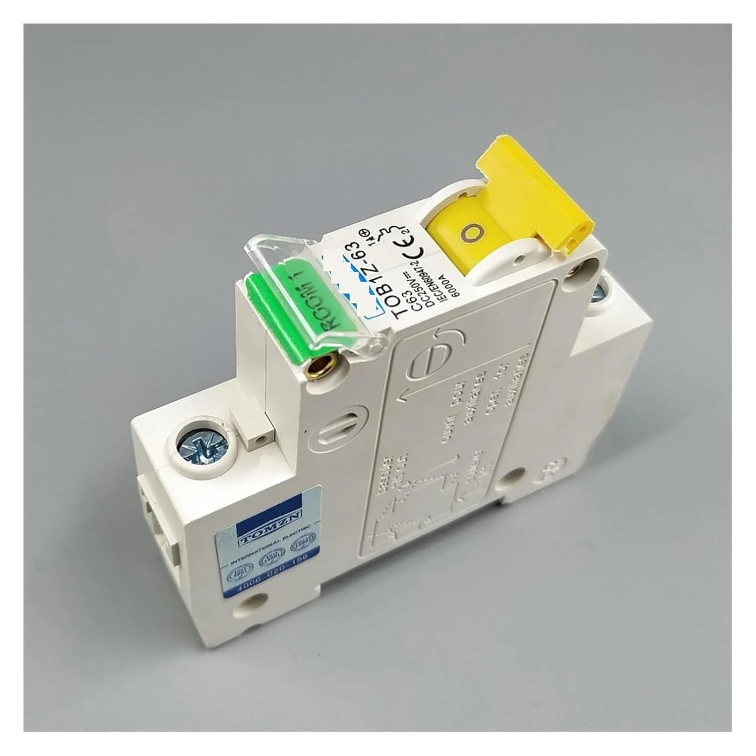 فیوز مینیاتوری تک پل DC 250V ShoFbi مدل TOBIZ-63 با منحنی C، فیوز جریان مستقیم برای محافظت از نشتی زمین PV (سایز: 1P 50A) فیوز مینیاتوری تک پل DC 250V ShoFbi مدل TOBIZ-63 با منحنی C، فیوز جریان مستقیم برای محافظت از نشتی زمین PV (سایز: 1P 50A)