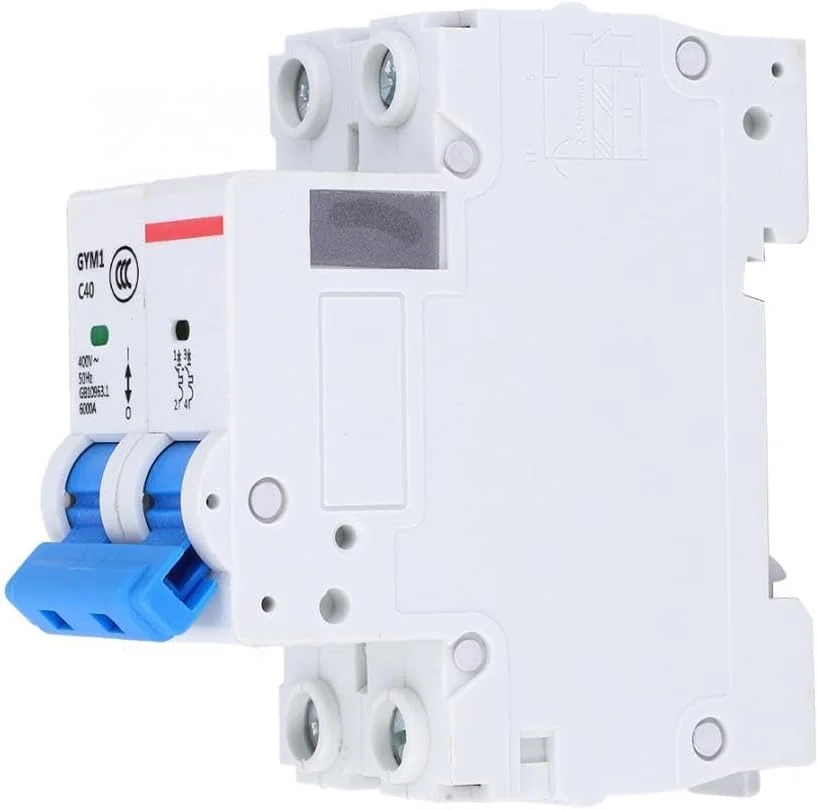 قطع کننده مدار 2P AC 400V MCB GYM1-DZ47S IP20 با حفاظت از اضافه بار و اتصال کوتاه (63 آمپر) قطع کننده مدار 2P AC 400V MCB GYM1-DZ47S IP20 با حفاظت از اضافه بار و اتصال کوتاه (63 آمپر)