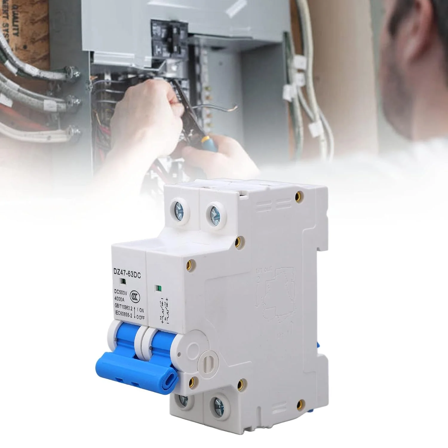 مینیاتوری DC مدل NDNCZDHC، 2 پل DC500V ایزولاتور برای سیستم خورشیدی PV، قطع کننده DC با پوسته ضد حریق، قابلیت قطعه بندی 4KA (50A) مینیاتوری DC مدل NDNCZDHC، 2 پل DC500V ایزولاتور برای سیستم خورشیدی PV، قطع کننده DC با پوسته ضد حریق، قابلیت قطعه بندی 4KA (50A)