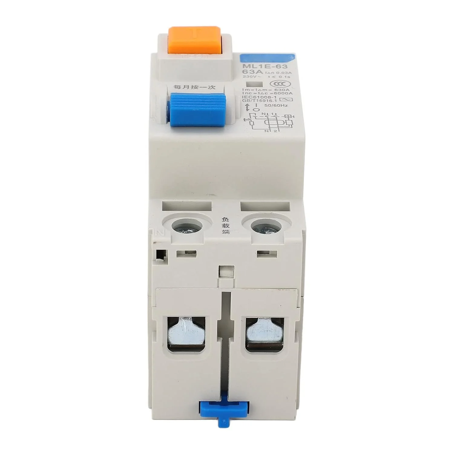 کلید مینیاتوری مدار شکن Gearwell AC 63A 230V 1P+N MCB، کلید محافظت، کلید هوا، ظرفیت شکست 6kA برای ایمنی خانه کلید مینیاتوری مدار شکن Gearwell AC 63A 230V 1P+N MCB، کلید محافظت، کلید هوا، ظرفیت شکست 6kA برای ایمنی خانه
