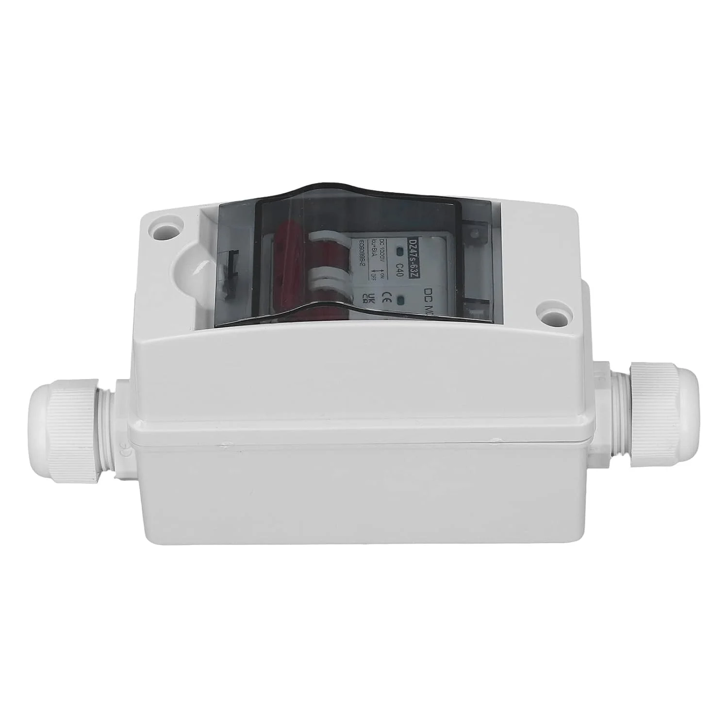 قطع کننده مدار DC، ضد آب IP65 40A 6KA سوئیچ جداکننده DC، پنجره شفاف، طراحی ماژولار، برای سیستم PV خورشیدی قطع کننده مدار DC، ضد آب IP65 40A 6KA سوئیچ جداکننده DC، پنجره شفاف، طراحی ماژولار، برای سیستم PV خورشیدی