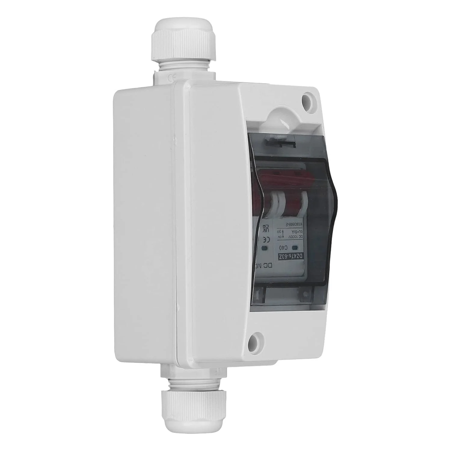 قطع کننده مدار DC، ضد آب IP65 40A 6KA سوئیچ جداکننده DC، پنجره شفاف، طراحی ماژولار، برای سیستم PV خورشیدی قطع کننده مدار DC، ضد آب IP65 40A 6KA سوئیچ جداکننده DC، پنجره شفاف، طراحی ماژولار، برای سیستم PV خورشیدی