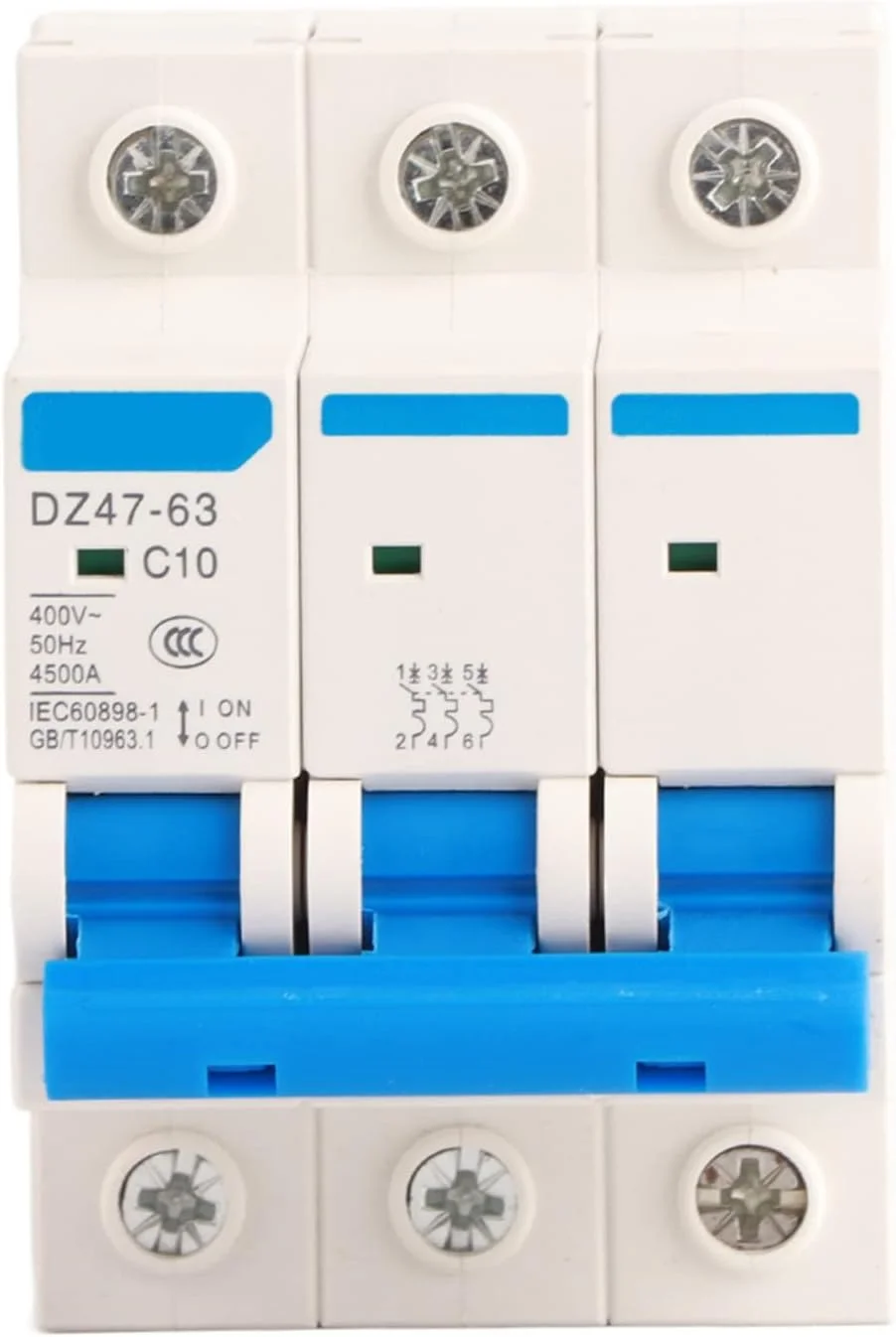 مینیاتوری مدار شکن MCB DC Circuiter 3 پل 400 ولت 6A/10A/16A/20A با ظرفیت شکست بالا برای جعبه ترکیب سیستم برق خورشیدی (10A) مینیاتوری مدار شکن MCB DC Circuiter 3 پل 400 ولت 6A/10A/16A/20A با ظرفیت شکست بالا برای جعبه ترکیب سیستم برق خورشیدی (10A)