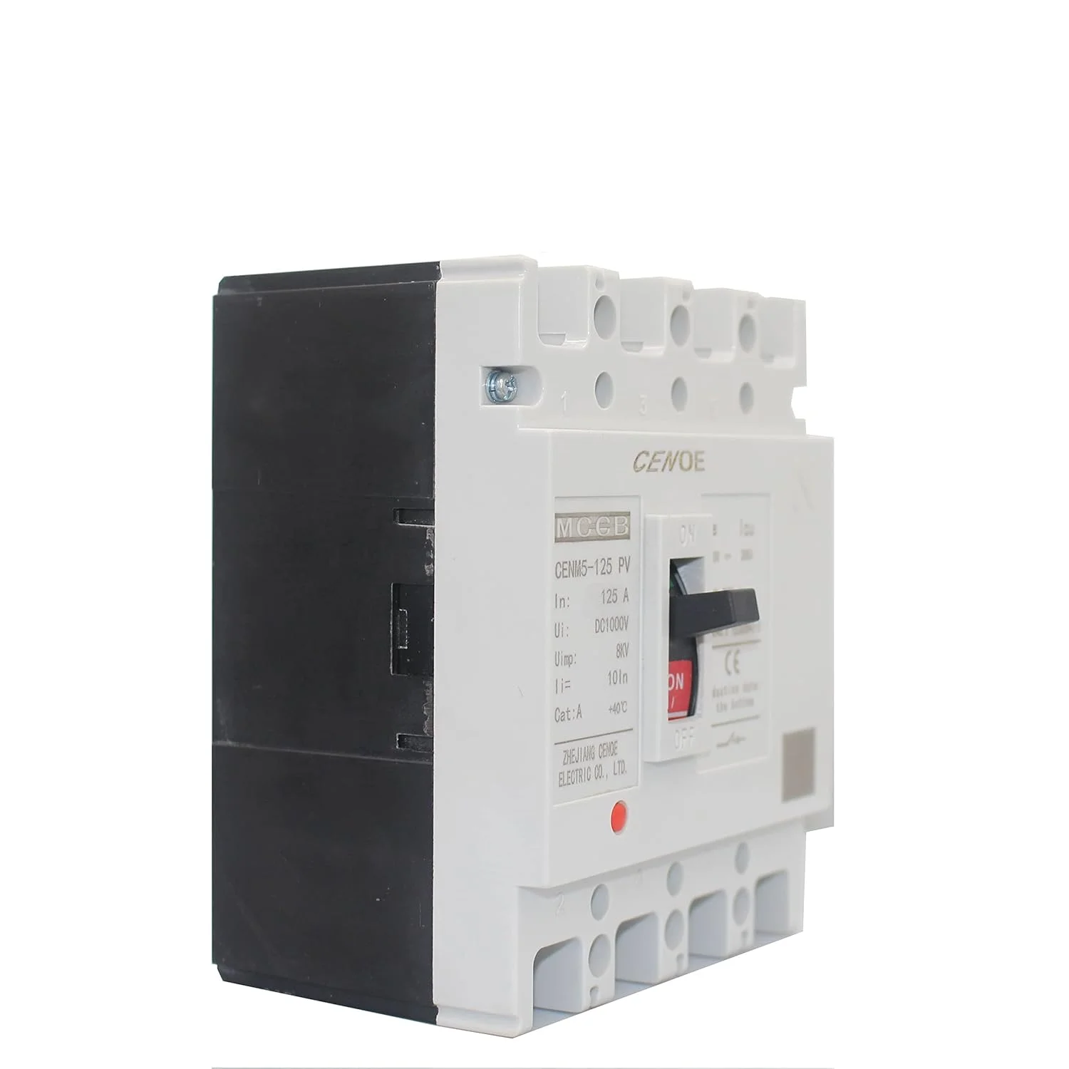 TOOLSA - بهترین قطع کننده مدار MCCB DС مدل CENM5-125 PV DС 1000V 125A 4P، قطع کننده مدار قالب‌گیری شده، قطع کننده مدار خورشیدی برای فتوولتائیک خورشیدی (4)