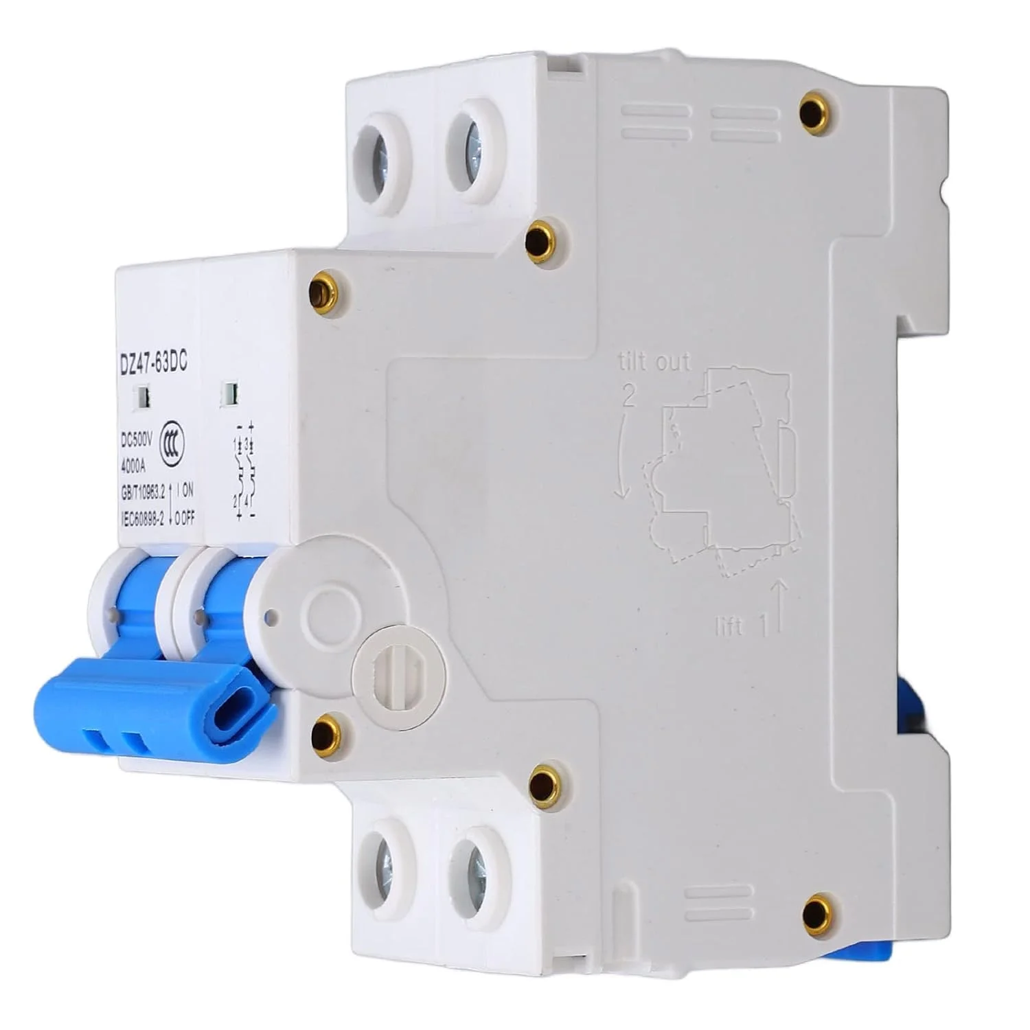 کلید مینیاتوری DC ارتقا یافته 2P 500V برای پنل های سیستم خورشیدی PV (25 آمپر) کلید مینیاتوری DC ارتقا یافته 2P 500V برای پنل های سیستم خورشیدی PV (25 آمپر)