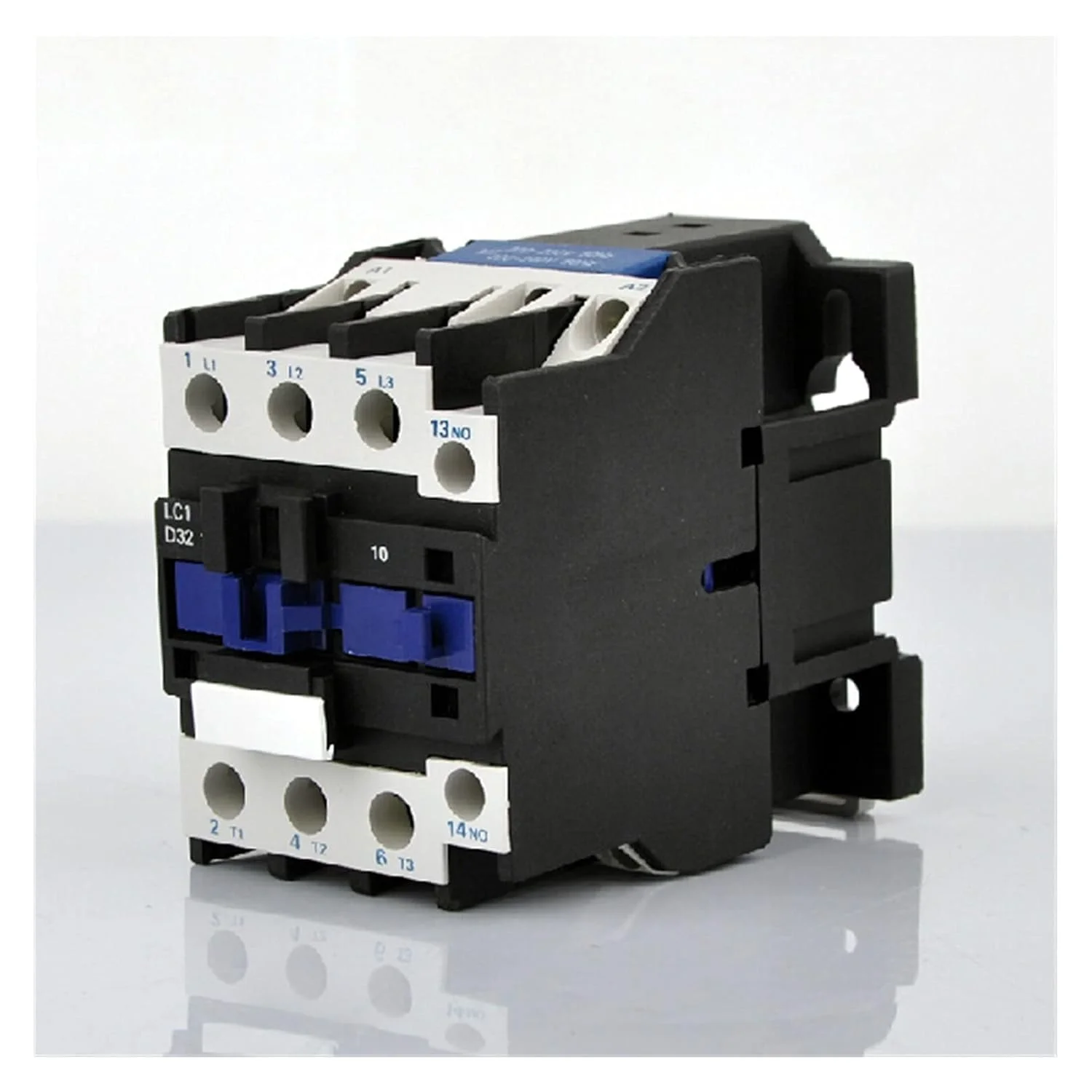 کنتاکتور مدار شکن ShoFbi CJX2-2510، تولید کننده کنتاکتور 24 ولت 110 ولت 220 ولت 380 ولت AC، کنتاکتور 2 5 آمپر 32 آمپر CJX2-32 LC1-D25 LC1-D32 محافظ نشتی زمین (رنگ: 32 آمپر AC220 ولت)