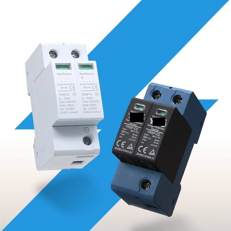 دستگاه حفاظت از مدار شکن در برابر موج ولتاژ SPD DC 600V 800V 1000V 2P DC1000V 20KA~40ka، محافظ ولتاژ پایین، ریل DIN خانگی، محافظ 2 پل، محافظ های نشتی زمین (رنگ: آبی Tuv، اندازه: 2P 1000V) دستگاه حفاظت از مدار شکن در برابر موج ولتاژ SPD DC 600V 800V 1000V 2P DC1000V 20KA~40ka، محافظ ولتاژ پایین، ریل DIN خانگی، محافظ 2 پل، محافظ های نشتی زمین (رنگ: آبی Tuv، اندازه: 2P 1000V)