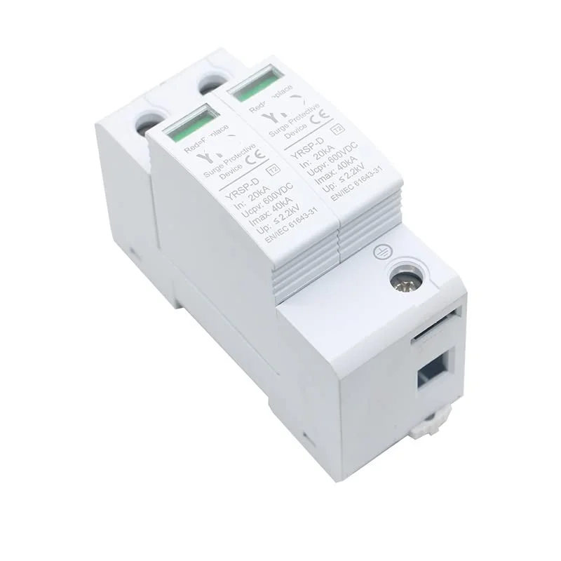 دستگاه حفاظت از مدار شکن در برابر موج ولتاژ SPD DC 600V 800V 1000V 2P DC1000V 20KA~40ka، محافظ ولتاژ پایین، ریل DIN خانگی، محافظ 2 پل، محافظ های نشتی زمین (رنگ: آبی Tuv، اندازه: 2P 1000V) دستگاه حفاظت از مدار شکن در برابر موج ولتاژ SPD DC 600V 800V 1000V 2P DC1000V 20KA~40ka، محافظ ولتاژ پایین، ریل DIN خانگی، محافظ 2 پل، محافظ های نشتی زمین (رنگ: آبی Tuv، اندازه: 2P 1000V)