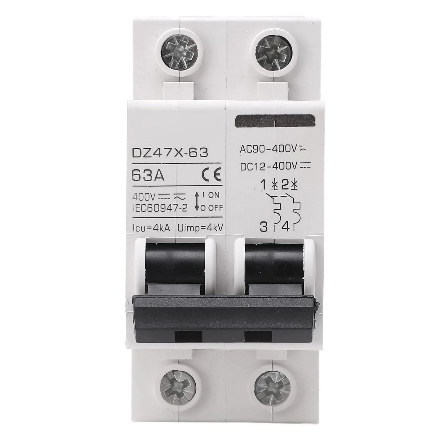 کلید مینیاتوری AC DC، اطفاء قوس DC، قطع سریع، نصب آسان، کلید مدار ریلی DIN 63 آمپر 2P با کاربرد گسترده برای پنل خورشیدی کلید مینیاتوری AC DC، اطفاء قوس DC، قطع سریع، نصب آسان، کلید مدار ریلی DIN 63 آمپر 2P با کاربرد گسترده برای پنل خورشیدی