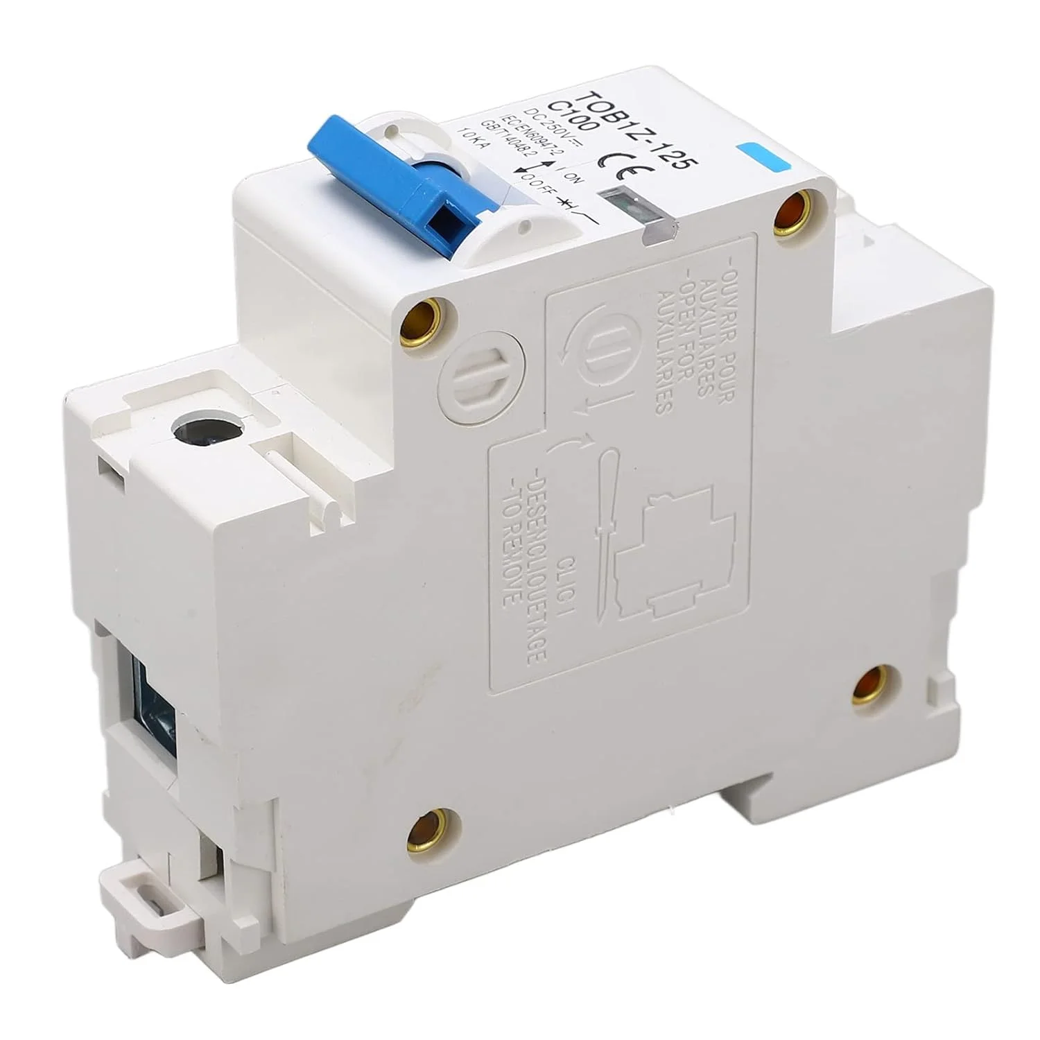 کلید مینیاتوری Jectse TOB1Z-125، تک پل DC 100 آمپر، نصب روی ریل DIN 35 میلی متری، جعبه قطع کننده مدار خورشیدی کوچک برای حفاظت از اضافه بار و اتصال کوتاه PV خورشیدی کلید مینیاتوری Jectse TOB1Z-125، تک پل DC 100 آمپر، نصب روی ریل DIN 35 میلی متری، جعبه قطع کننده مدار خورشیدی کوچک برای حفاظت از اضافه بار و اتصال کوتاه PV خورشیدی