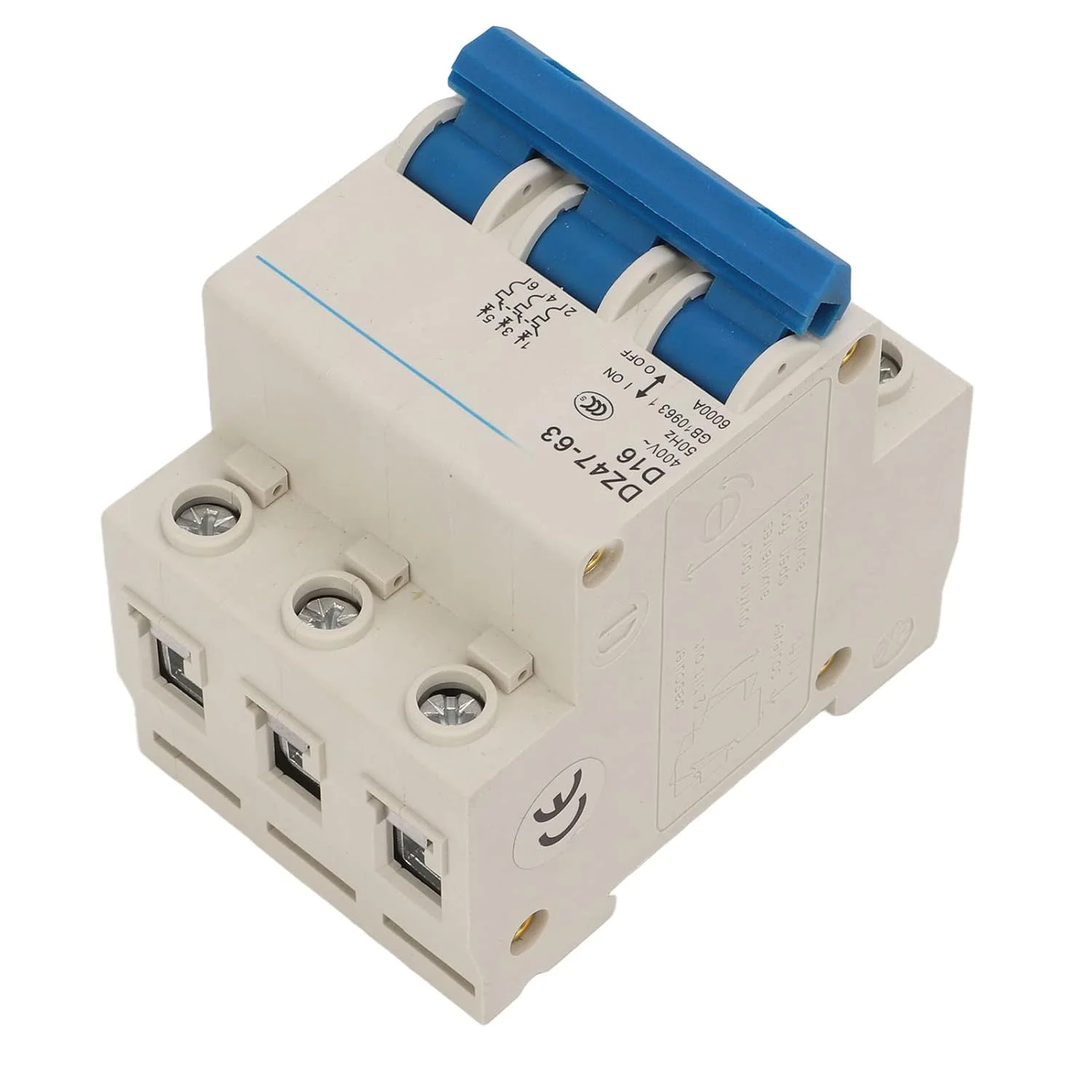 مینیاتوری مدار شکن عمومی ظرفیت قطع مدار 6000A نصب آسان Pa66 (DZ47-63 D16) مینیاتوری مدار شکن عمومی ظرفیت قطع مدار 6000A نصب آسان Pa66 (DZ47-63 D16)