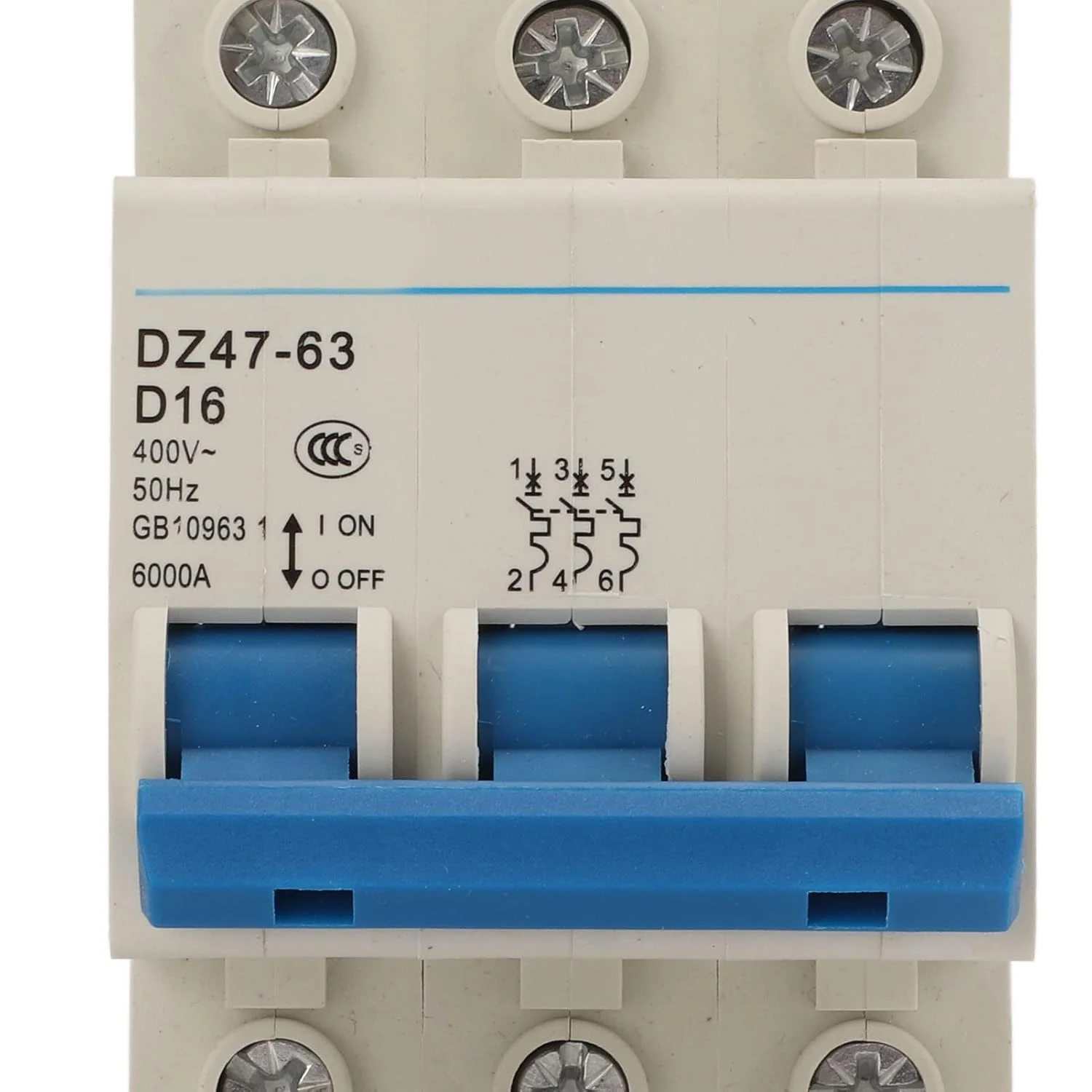 مینیاتوری مدار شکن عمومی ظرفیت قطع مدار 6000A نصب آسان Pa66 (DZ47-63 D16) مینیاتوری مدار شکن عمومی ظرفیت قطع مدار 6000A نصب آسان Pa66 (DZ47-63 D16)