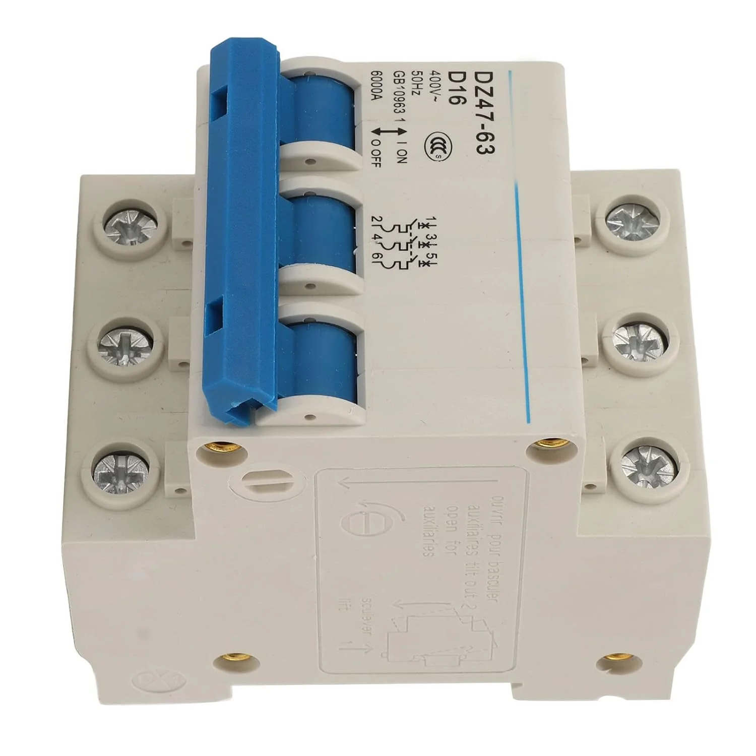 مینیاتوری مدار شکن عمومی ظرفیت قطع مدار 6000A نصب آسان Pa66 (DZ47-63 D16) مینیاتوری مدار شکن عمومی ظرفیت قطع مدار 6000A نصب آسان Pa66 (DZ47-63 D16)