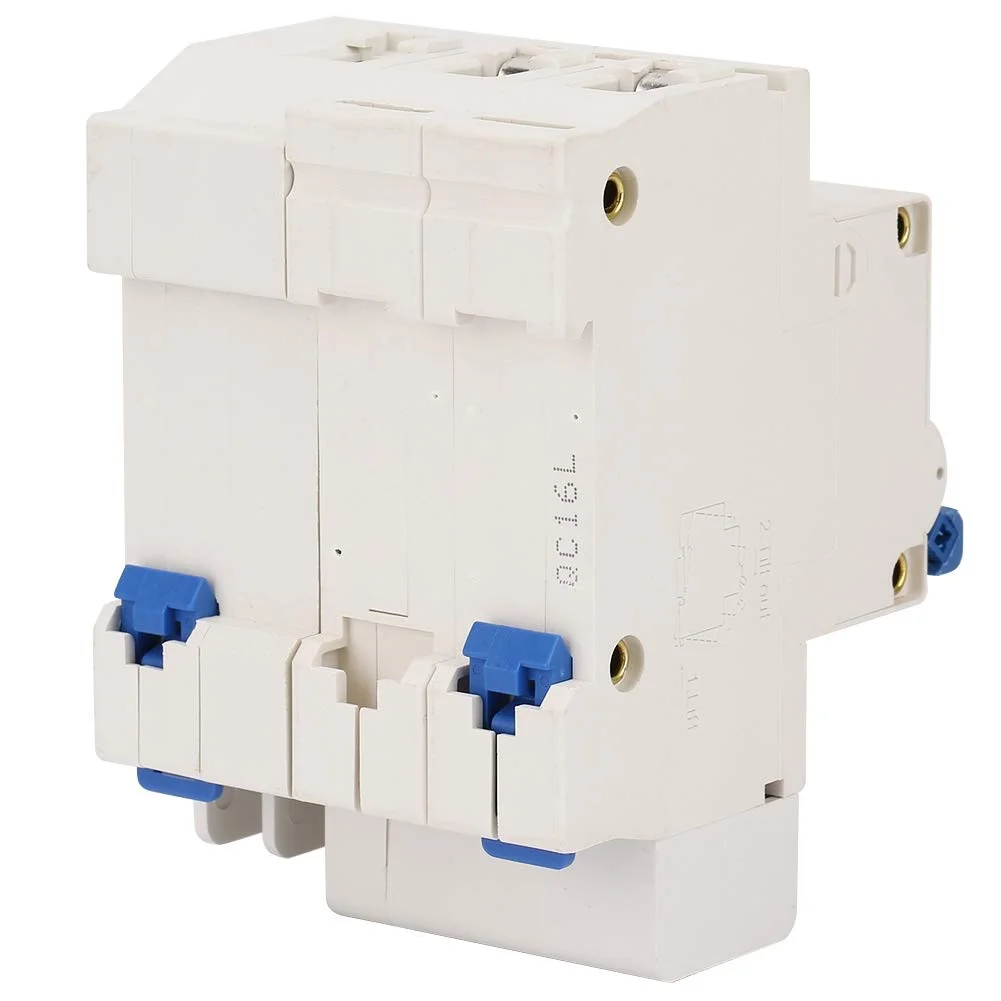 کلید مینیاتوری محافظ جان YDuupxe مدل DZ47LE-32 2P+2 C16 230V/16A برای حفاظت از نشتی جریان و مدار در منزل