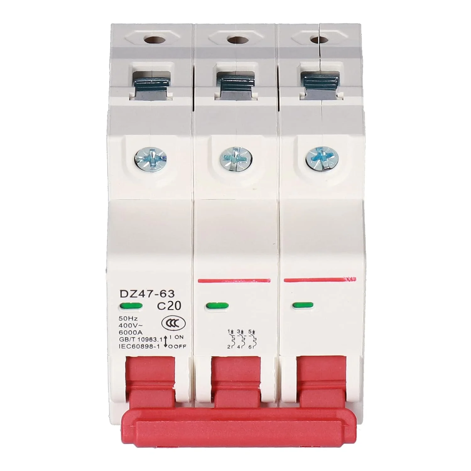 کلید مینیاتوری تیهبیان، نصب روی ریل DIN، پوشش PC، کلید خانگی AC 400V 3P DZ47-63 با محافظت های چندگانه مدار (20 آمپر) کلید مینیاتوری تیهبیان، نصب روی ریل DIN، پوشش PC، کلید خانگی AC 400V 3P DZ47-63 با محافظت های چندگانه مدار (20 آمپر)