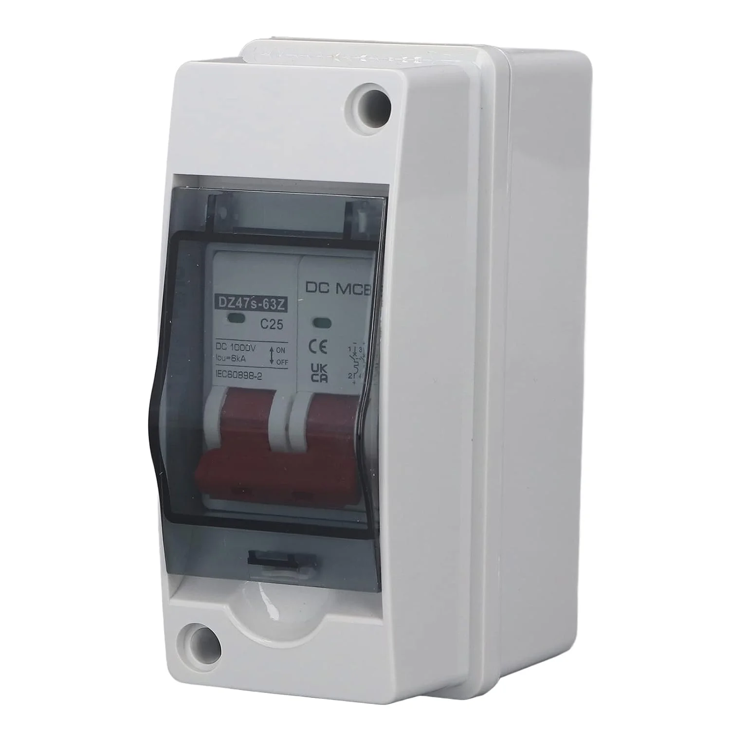قطع کننده مدار مینیاتوری DC سیستم فتوولتائیک 2P ضد آب IP65 سوئیچ قطع کننده PV DC1000V 25A پنل خورشیدی شبکه RV خورشیدی