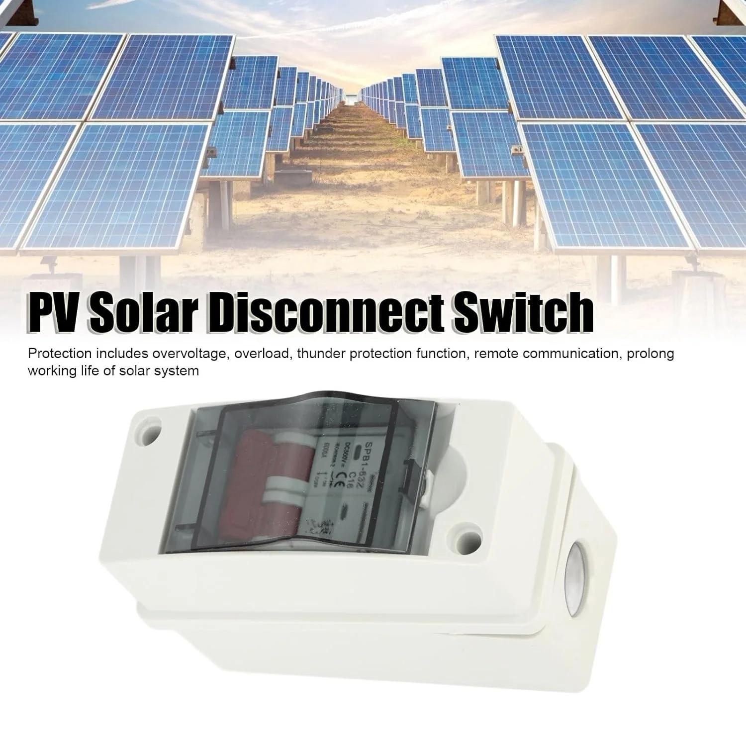 کلید قطع کننده خورشیدی فتوولتائیک NDNCZDHC 500V، ضد آب IP65، ایزولاتور فتوولتائیک، قطع کننده مدار مینیاتوری DC برای سیستم های تولید برق خورشیدی فتوولتائیک (16 آمپر) کلید قطع کننده خورشیدی فتوولتائیک NDNCZDHC 500V، ضد آب IP65، ایزولاتور فتوولتائیک، قطع کننده مدار مینیاتوری DC برای سیستم های تولید برق خورشیدی فتوولتائیک (16 آمپر)
