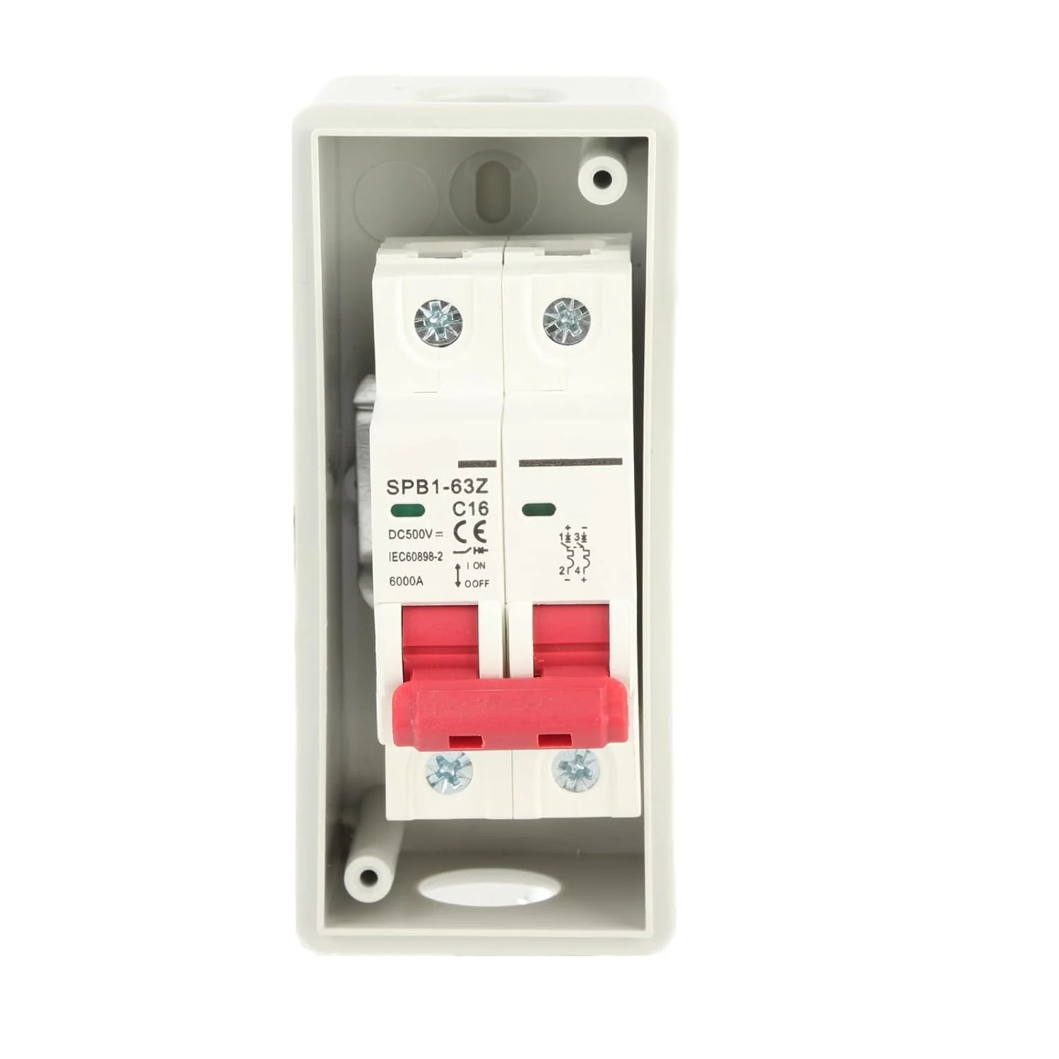 کلید قطع کننده خورشیدی فتوولتائیک NDNCZDHC 500V، ضد آب IP65، ایزولاتور فتوولتائیک، قطع کننده مدار مینیاتوری DC برای سیستم های تولید برق خورشیدی فتوولتائیک (16 آمپر) کلید قطع کننده خورشیدی فتوولتائیک NDNCZDHC 500V، ضد آب IP65، ایزولاتور فتوولتائیک، قطع کننده مدار مینیاتوری DC برای سیستم های تولید برق خورشیدی فتوولتائیک (16 آمپر)