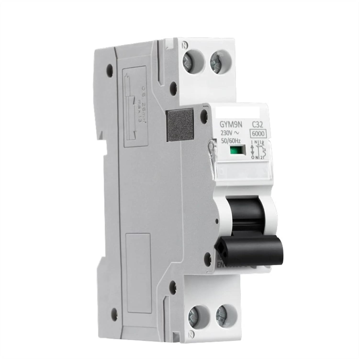 قطعه راهنما شوFbi 1p+N MCB دبی C 220V AC 40A 220V AC قطعه راهنما C