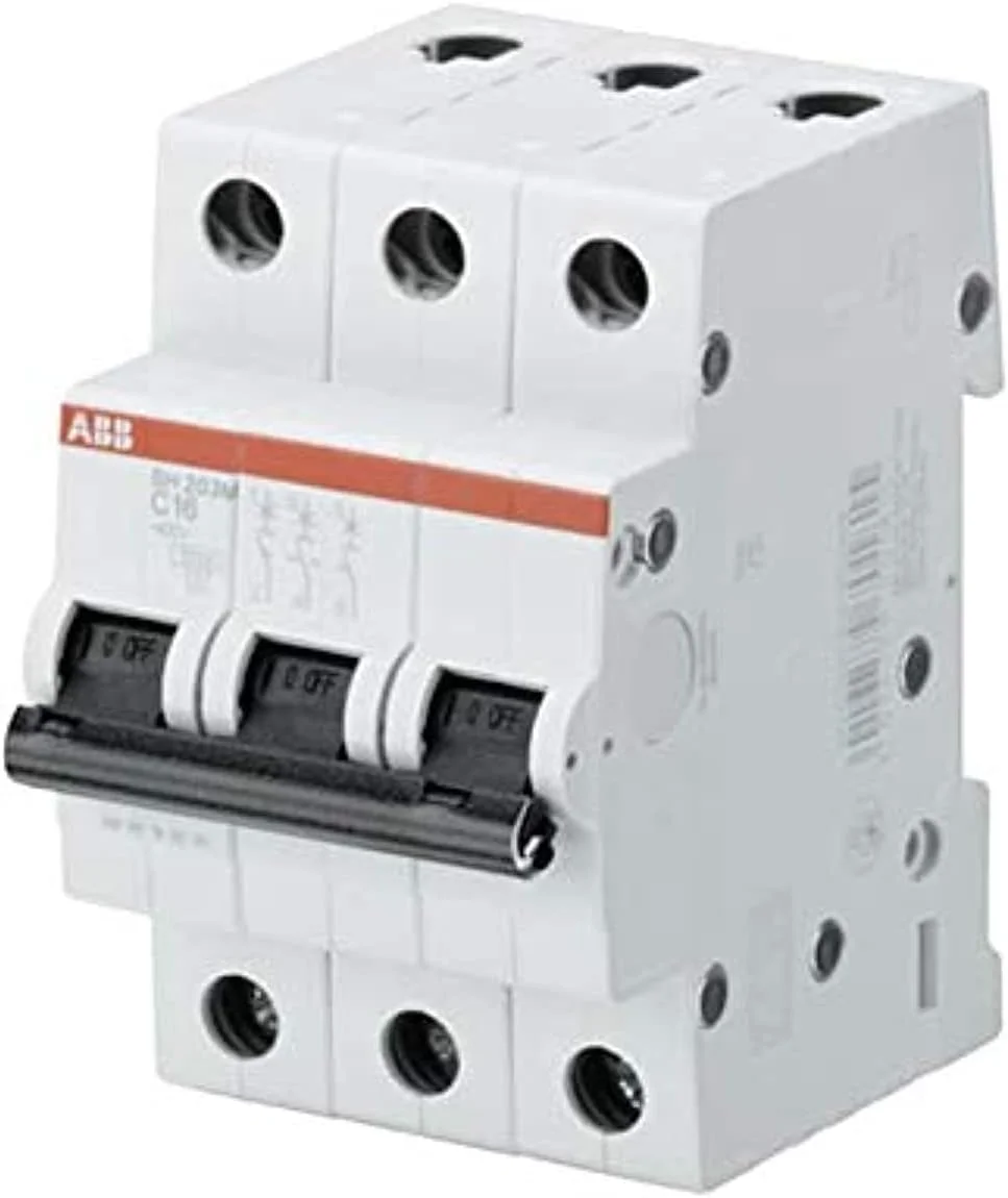 کلید مینیاتوری سه پل 40 آمپر ABB مدل SH203M-C40 2CDS273011R0404 با قدرت قطع 10KA