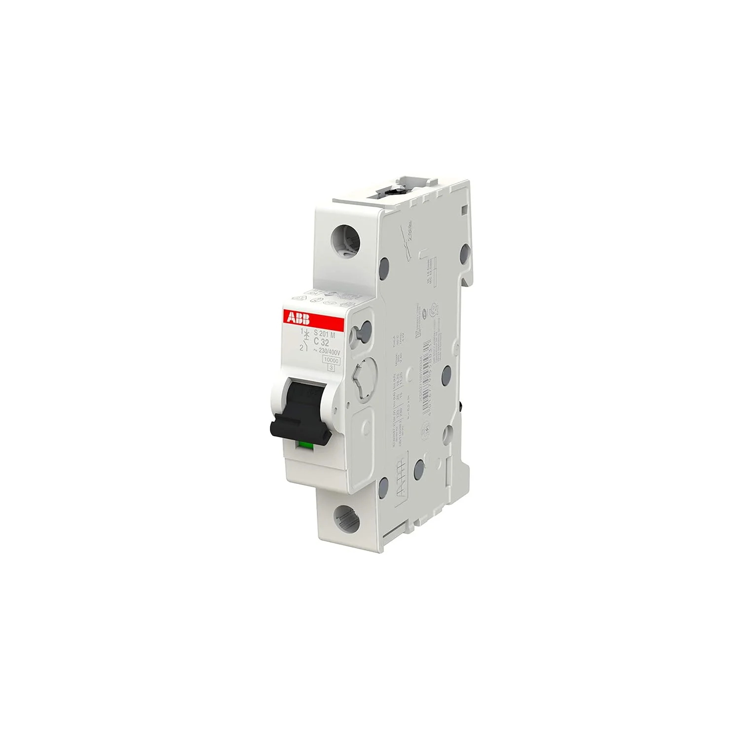 فیوز مینیاتوری 32 آمپر تک پل ABB مدل S201M-C32 با قدرت قطع 10KA کد 2CDS271001R0324