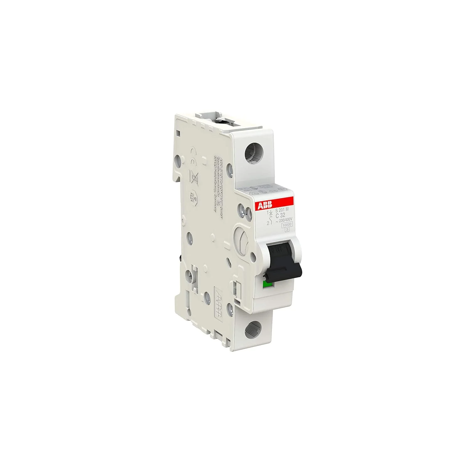فیوز مینیاتوری 32 آمپر تک پل ABB مدل S201M-C32 با قدرت قطع 10KA کد 2CDS271001R0324