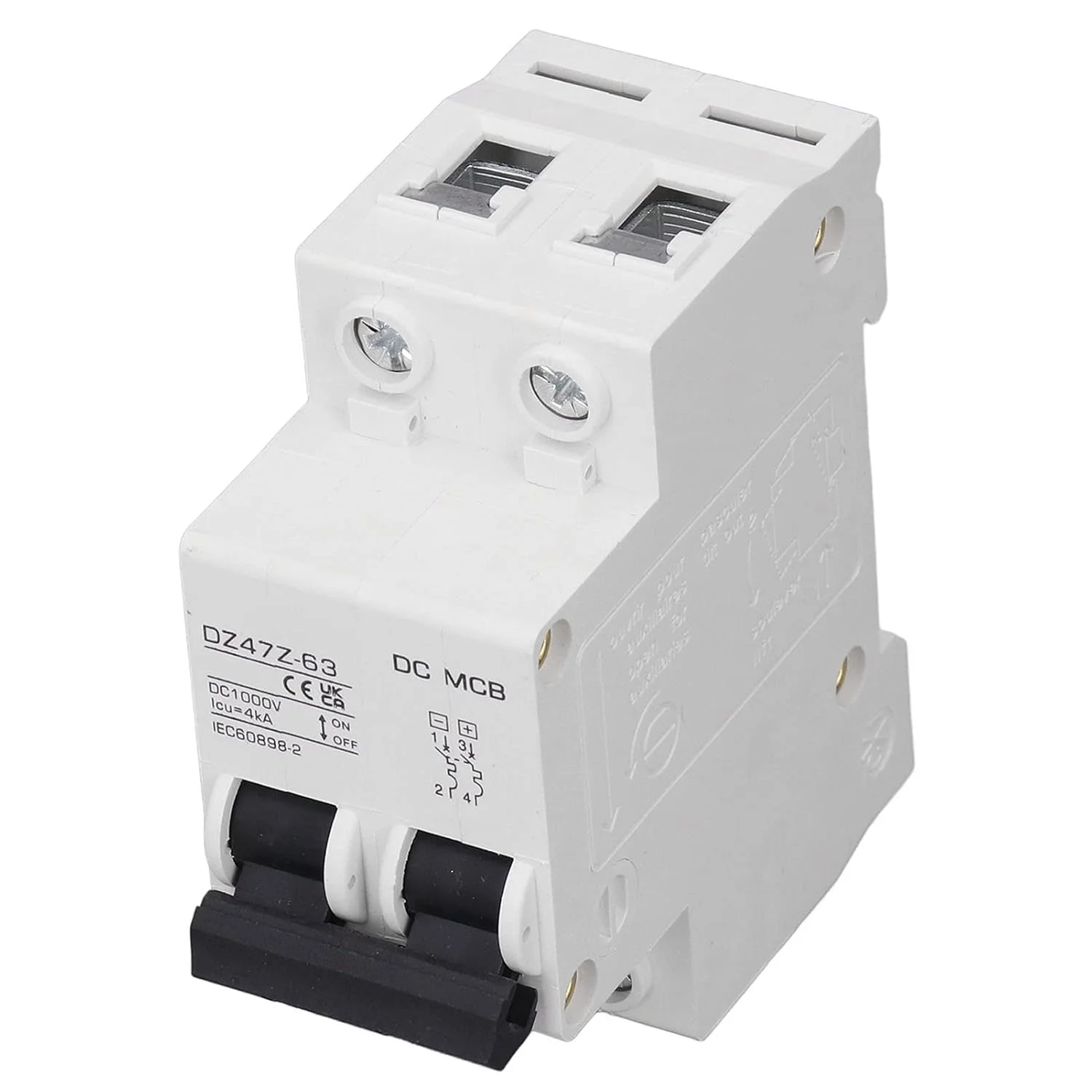قطع کننده مدار DC هیودو مدل DZ47Z 63، 4kA، با 20000 عمر مکانیکی، مناسب برای موتور سیکلت برقی فتوولتائیک خورشیدی، وسیله نقلیه الکتریکی، ایده آل برای استفاده از انرژی خورشیدی، سیستم های برق کشتی و موارد دیگر (50A) قطع کننده مدار DC هیودو مدل DZ47Z 63، 4kA، با 20000 عمر مکانیکی، مناسب برای موتور سیکلت برقی فتوولتائیک خورشیدی، وسیله نقلیه الکتریکی، ایده آل برای استفاده از انرژی خورشیدی، سیستم های برق کشتی و موارد دیگر (50A)