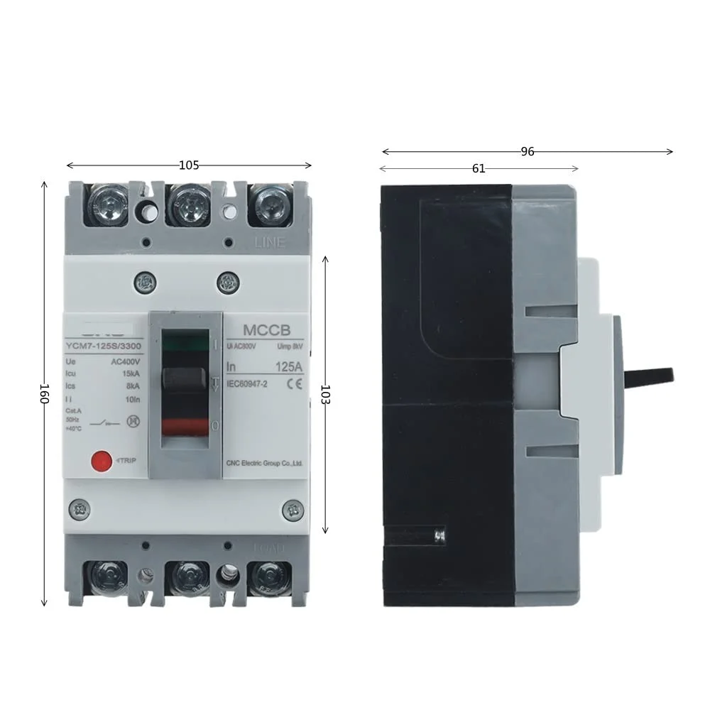 قطع کننده مدار ShoFbi مدل YCM7-125s MCCB AC400V 1 5KA سوئیچ های خورشیدی قطع کننده های مدار محفظه قالب دار 3P 50A/63A/80A/100A/125A محافظ های نشتی زمین (رنگ: 100 آمپر، اندازه: 3P) قطع کننده مدار ShoFbi مدل YCM7-125s MCCB AC400V 1 5KA سوئیچ های خورشیدی قطع کننده های مدار محفظه قالب دار 3P 50A/63A/80A/100A/125A محافظ های نشتی زمین (رنگ: 100 آمپر، اندازه: 3P)