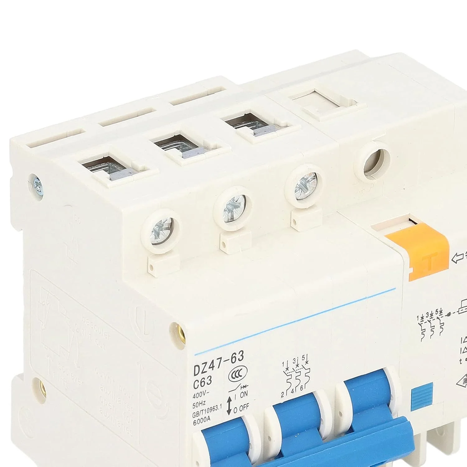 کلید مینیاتوری ShoFbi، کلید محافظت از خطای زمین AC 400V 63A مقاوم در برابر ضربه عملکرد ایمن برای تجهیزات شبکه محافظ نشتی زمین کلید مینیاتوری ShoFbi، کلید محافظت از خطای زمین AC 400V 63A مقاوم در برابر ضربه عملکرد ایمن برای تجهیزات شبکه محافظ نشتی زمین