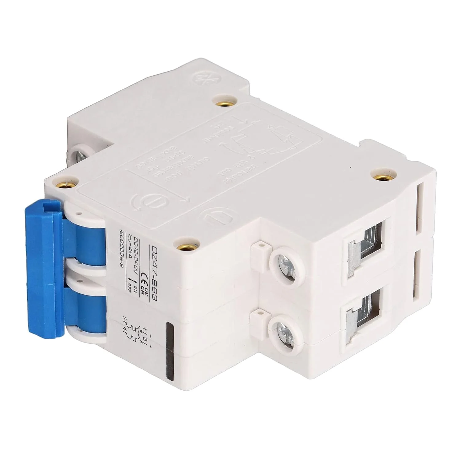 قطع کننده مدار DC فوتوولتائیک 2P با حساسیت بالا، سوئیچ اضافه بار DC12-240V 4KA برای سیستم های قدرت (32A) قطع کننده مدار DC فوتوولتائیک 2P با حساسیت بالا، سوئیچ اضافه بار DC12-240V 4KA برای سیستم های قدرت (32A)