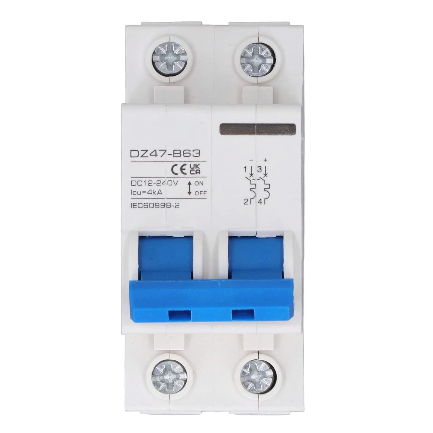 قطع کننده مدار DC فوتوولتائیک 2P با حساسیت بالا، سوئیچ اضافه بار DC12-240V 4KA برای سیستم های قدرت (32A) قطع کننده مدار DC فوتوولتائیک 2P با حساسیت بالا، سوئیچ اضافه بار DC12-240V 4KA برای سیستم های قدرت (32A)
