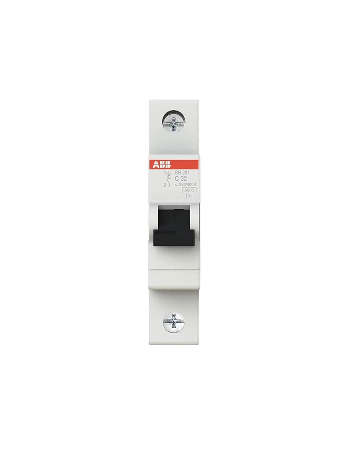 فیوز مینیاتوری ABB مدل SH201-C32، تک پل، 32 آمپر (Abb2Cds211001R0324) 20X15X25