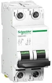 کلید مینیاتوری اشنایدر A9N61526 مدل C60H-DC 2P 6A، سفید کلید مینیاتوری اشنایدر A9N61526 مدل C60H-DC 2P 6A، سفید