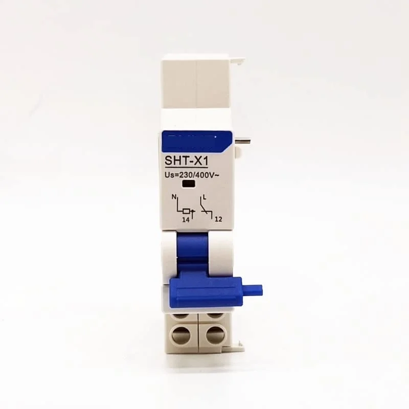 آزاد کننده شنت مدار شکن ShoFbi مدل SHT-X1 AC230V / 400V AC/DC 24 / 48V لوازم جانبی برای مدار شکن NXB-63.Series Nxb-40.Series محافظ های نشتی زمین (سایز: AC230 400)