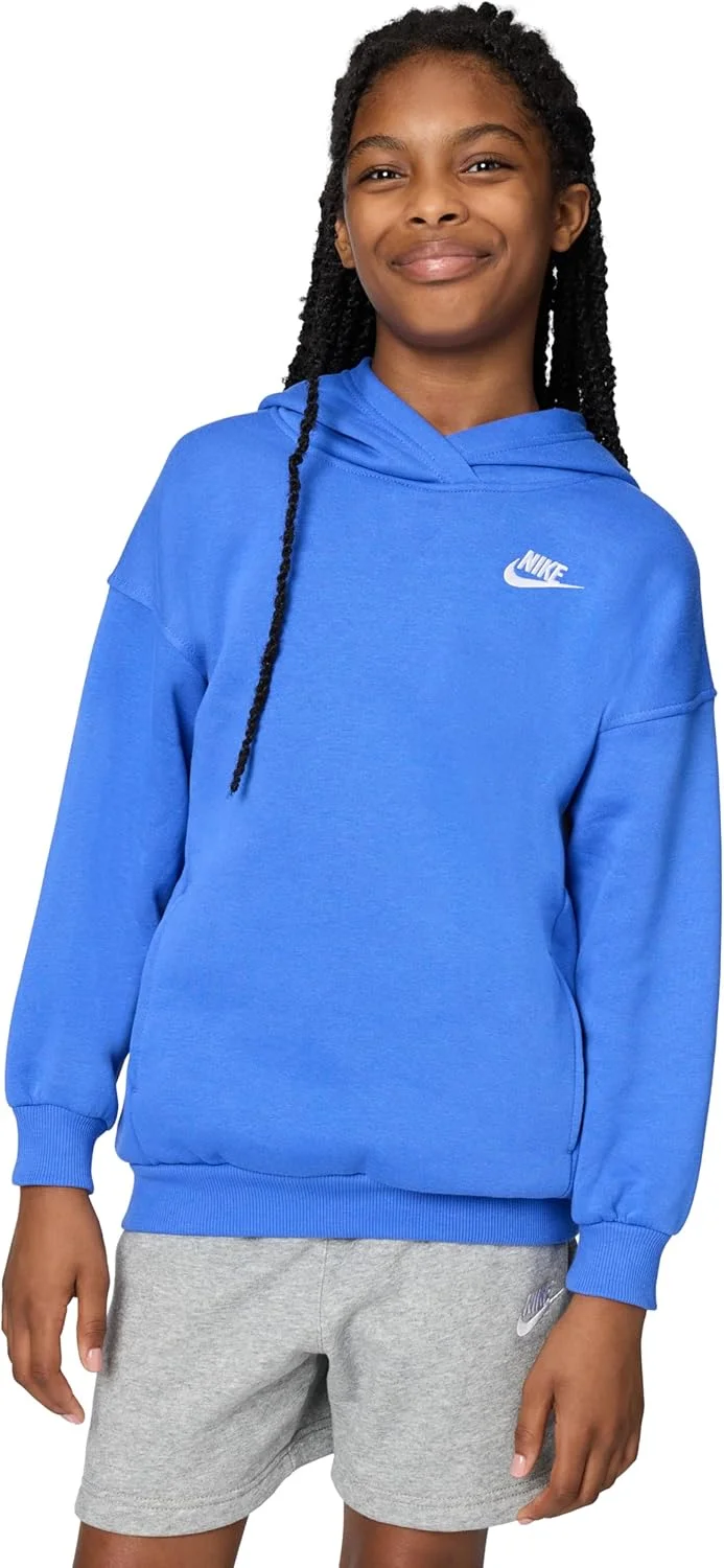 هودی دخترانه نایک مدل Sportswear Club Fleece Oversized Pullover
