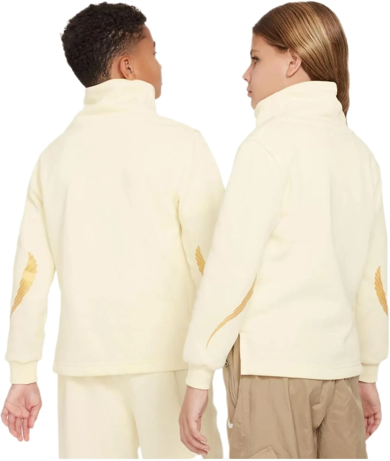 تاپ آستین بلند دخترانه نایکی Sportswear Club Fleece با یقه قیفی