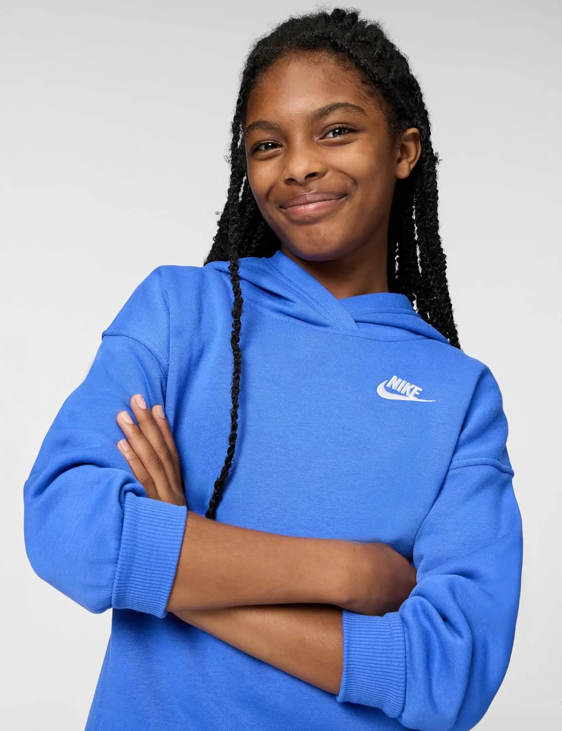 هودی دخترانه نایک مدل Sportswear Club Fleece Oversized Pullover هودی دخترانه نایک مدل Sportswear Club Fleece Oversized Pullover