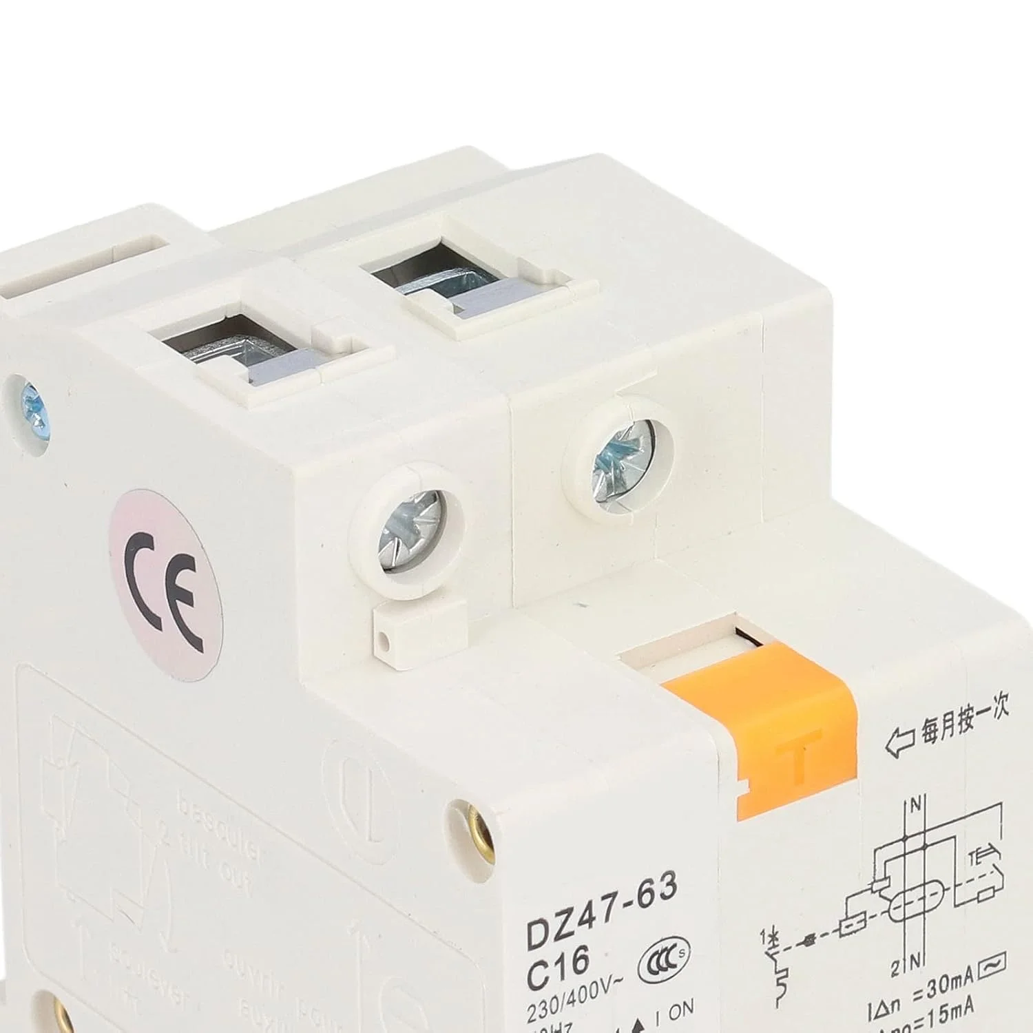 قطع کننده مدار هیودو C16 16A، محافظ نشتی برق کوچک 30 میلی آمپر 230 ولت یا 400 ولت، کلید قطع کننده محافظت از خطای زمین، جداکننده ساختار فنی با تنظیم مجدد دستی، برای دکوراسیون منزل قطع کننده مدار هیودو C16 16A، محافظ نشتی برق کوچک 30 میلی آمپر 230 ولت یا 400 ولت، کلید قطع کننده محافظت از خطای زمین، جداکننده ساختار فنی با تنظیم مجدد دستی، برای دکوراسیون منزل