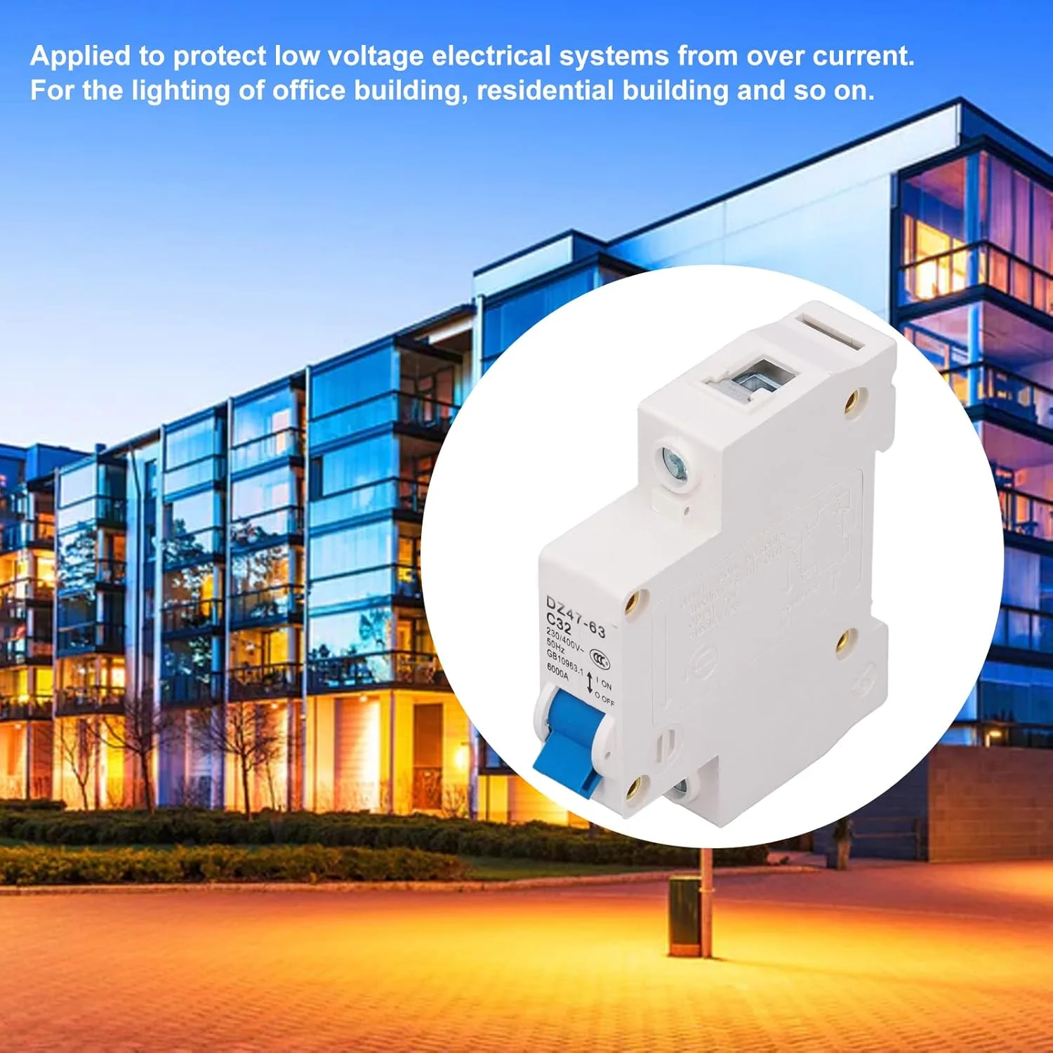 قطع کننده مدار، مینی قطع کننده مدار DZ4763 C32 نصب روی ریل DIN برای استفاده خانگی محافظ نشتی زمین قطع کننده مدار، مینی قطع کننده مدار DZ4763 C32 نصب روی ریل DIN برای استفاده خانگی محافظ نشتی زمین