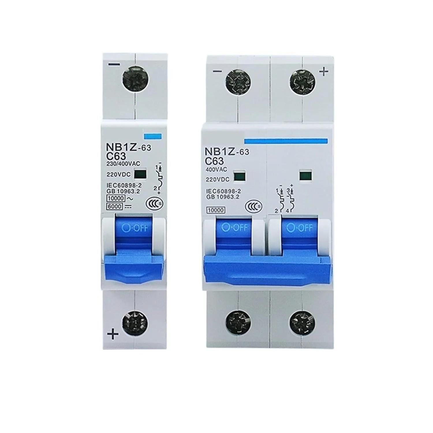 قطعه‌ی انرژی DC NB1Z-63 (MCB) 24V 220V 20A 32A 40A
