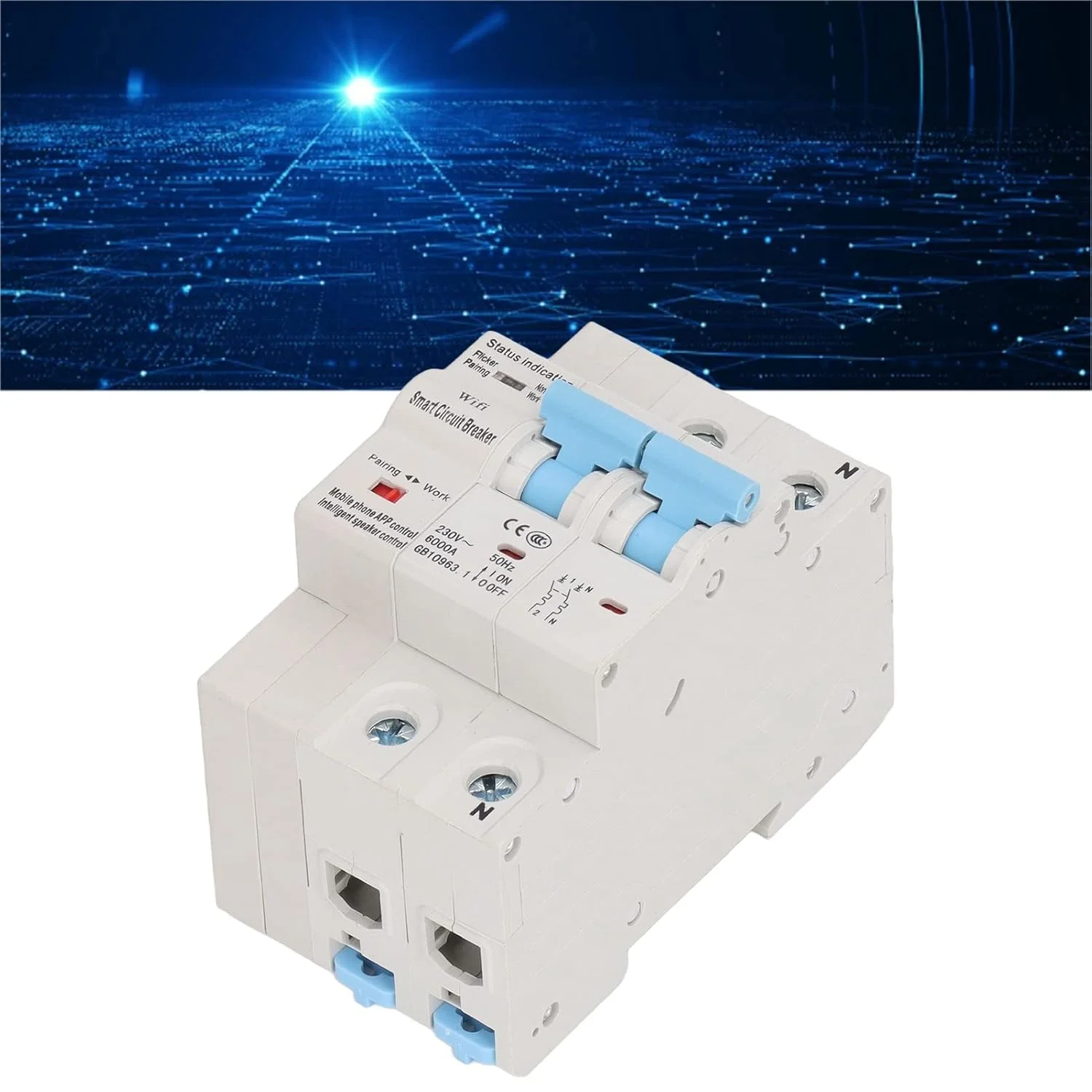 قطع کننده مدار وای فای SRTK، نصب ریل DIN AC230V 2P قطع کننده مدار هوشمند با عملکرد تاخیر زمانی برای شرکت ها (32 آمپر) قطع کننده مدار وای فای SRTK، نصب ریل DIN AC230V 2P قطع کننده مدار هوشمند با عملکرد تاخیر زمانی برای شرکت ها (32 آمپر)
