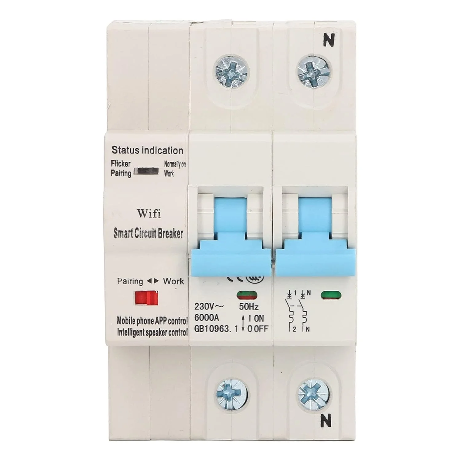 قطع کننده مدار وای فای SRTK، نصب ریل DIN AC230V 2P قطع کننده مدار هوشمند با عملکرد تاخیر زمانی برای شرکت ها (32 آمپر) قطع کننده مدار وای فای SRTK، نصب ریل DIN AC230V 2P قطع کننده مدار هوشمند با عملکرد تاخیر زمانی برای شرکت ها (32 آمپر)