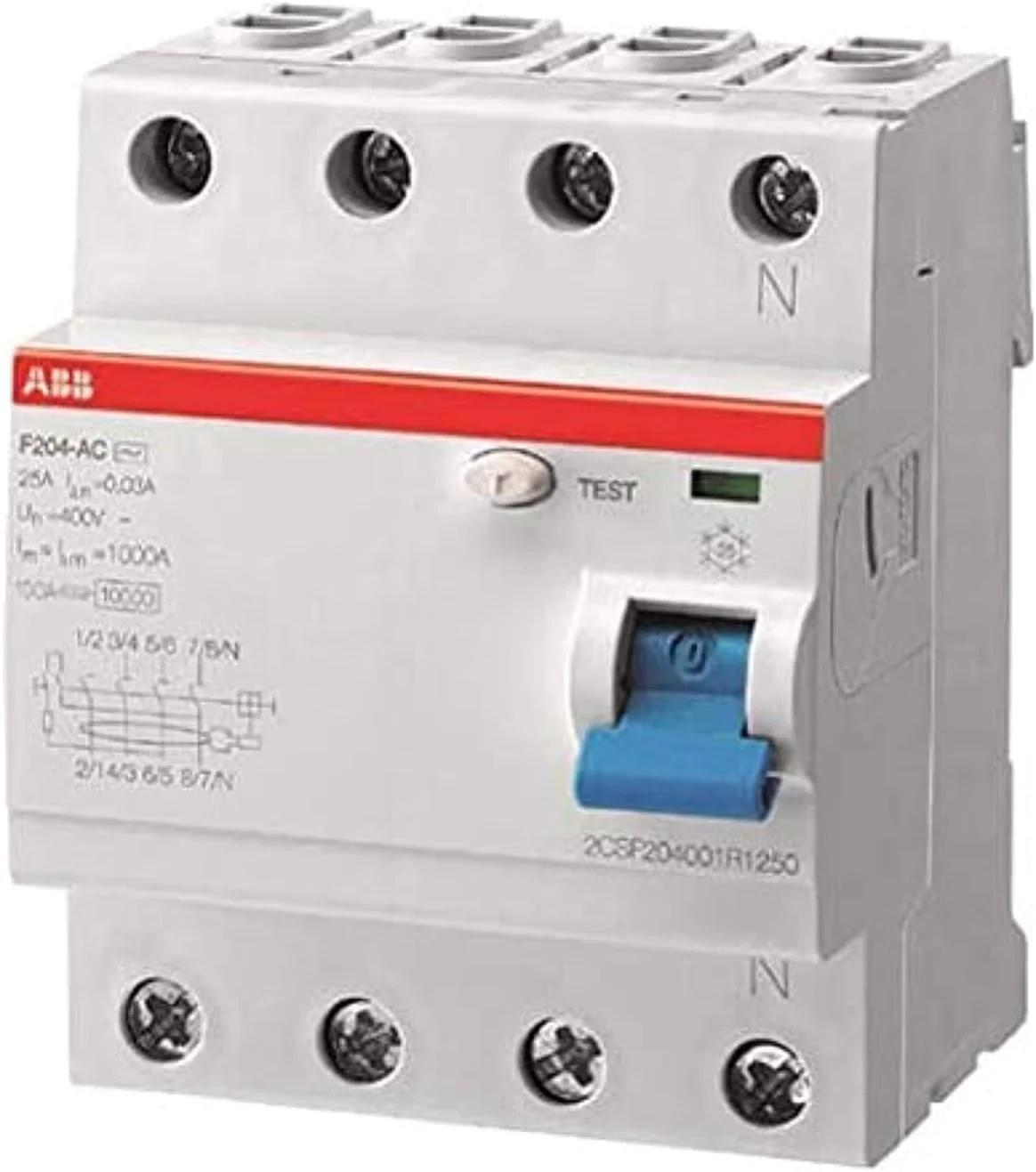 قطعه مانع عبور برق 100A 4P 300mA F204