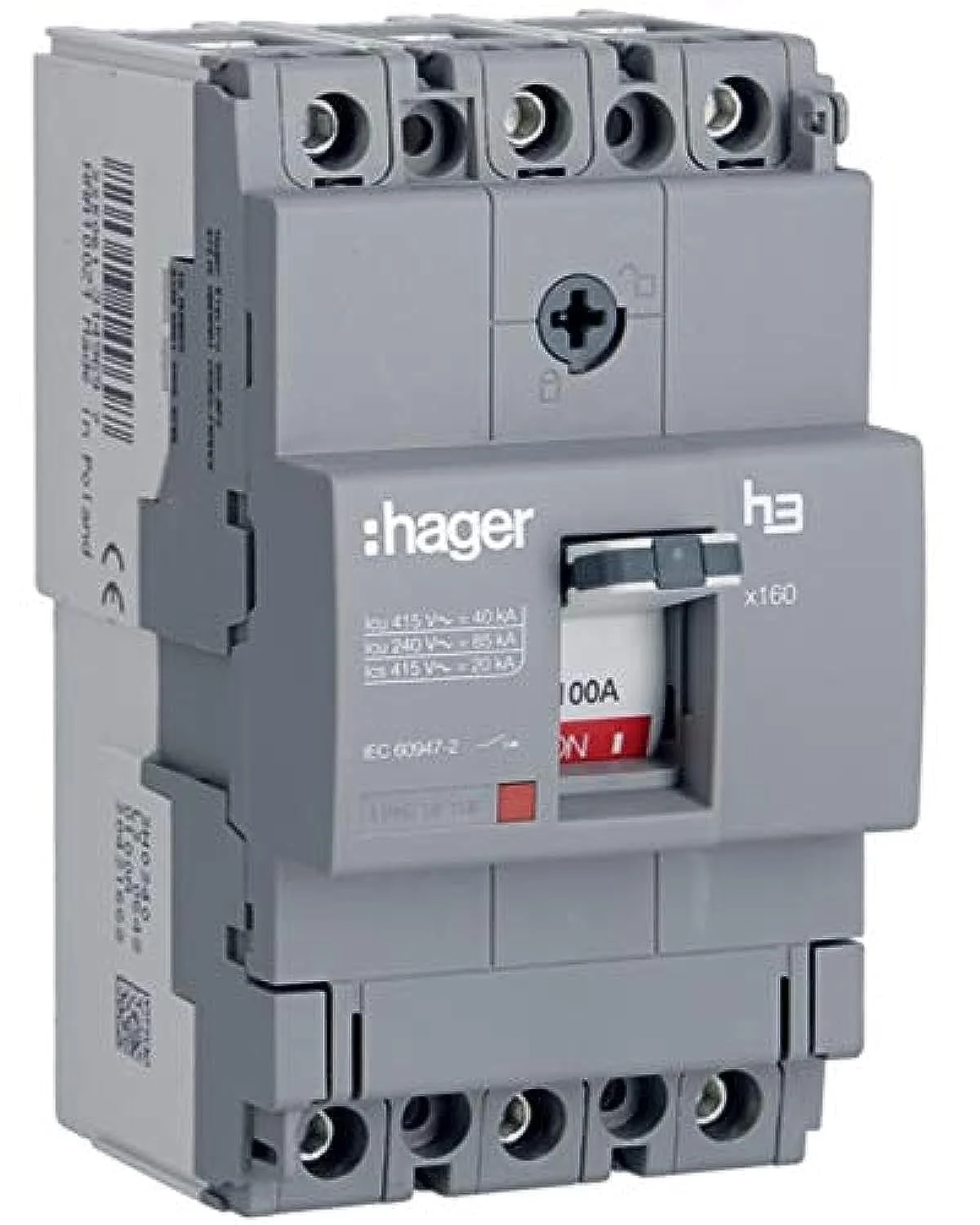 هاگر - کلید اتوماتیک کمپکت 100 آمپر سه پل 40KA مدل HNA100Z (x160-H3)