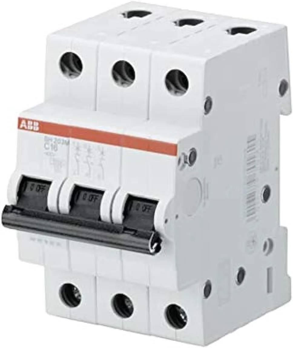کلید مینیاتوری سه پل 63 آمپر ABB مدل MCB 10KA SH203M-C63 2CDS273011R0634