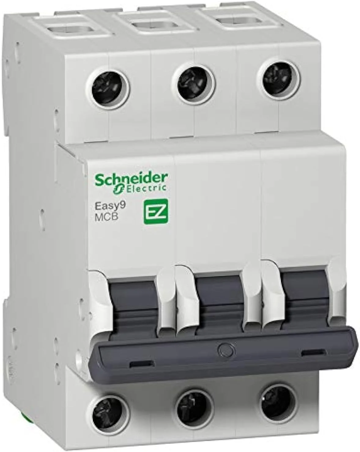 کلید مینیاتوری سه پل 32 آمپر Schneider Electric Eazy9 با منحنی C، خاکستری (EZ9F56340)